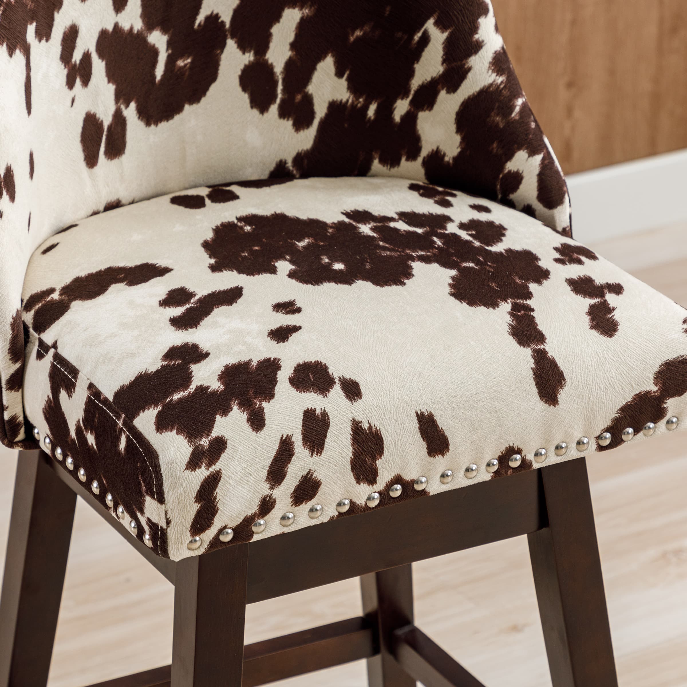 Kmax 27.5"H Mid-Century Counter Swivel Bar Stools - 6017