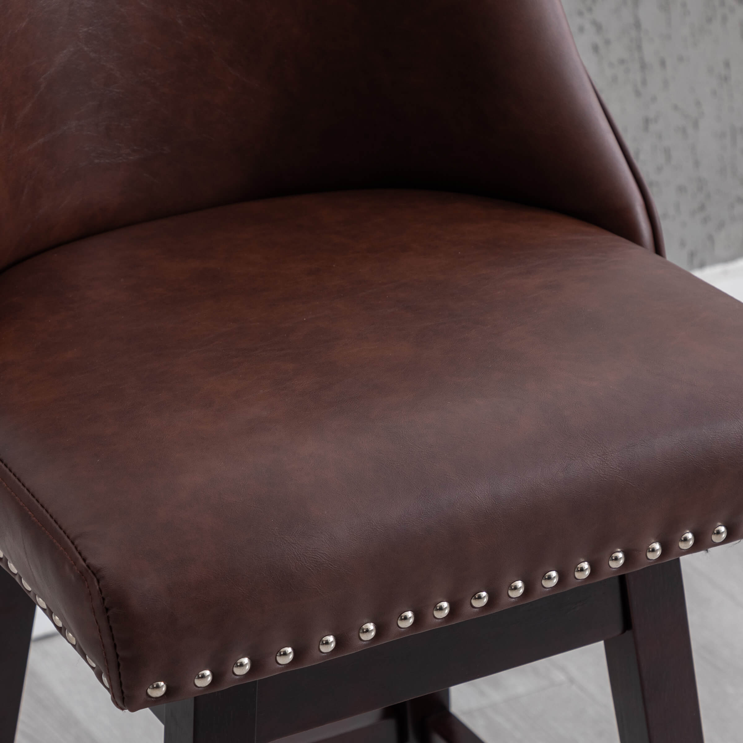 Kmax 27.5"H Mid-Century Counter Swivel Bar Stools - 6017