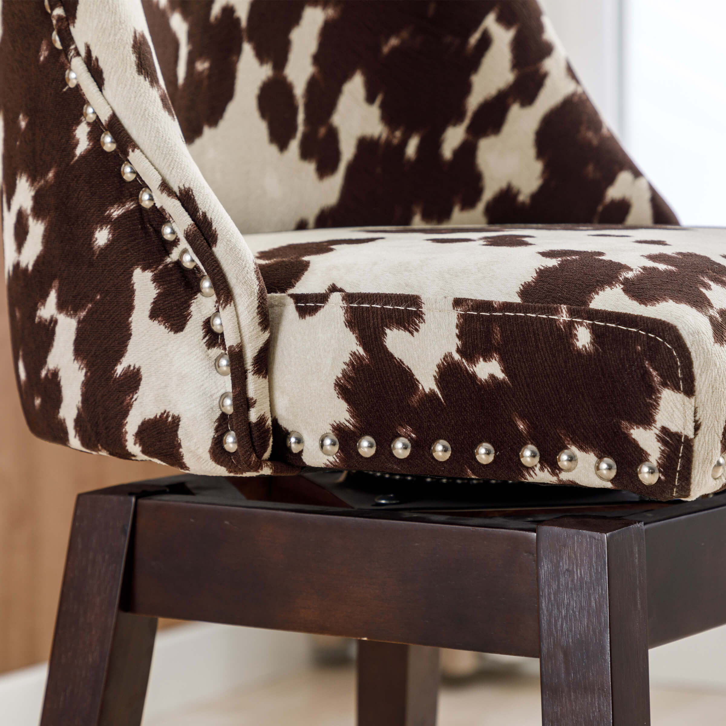 Kmax 27.5"H Mid-Century Counter Swivel Bar Stools - 6017