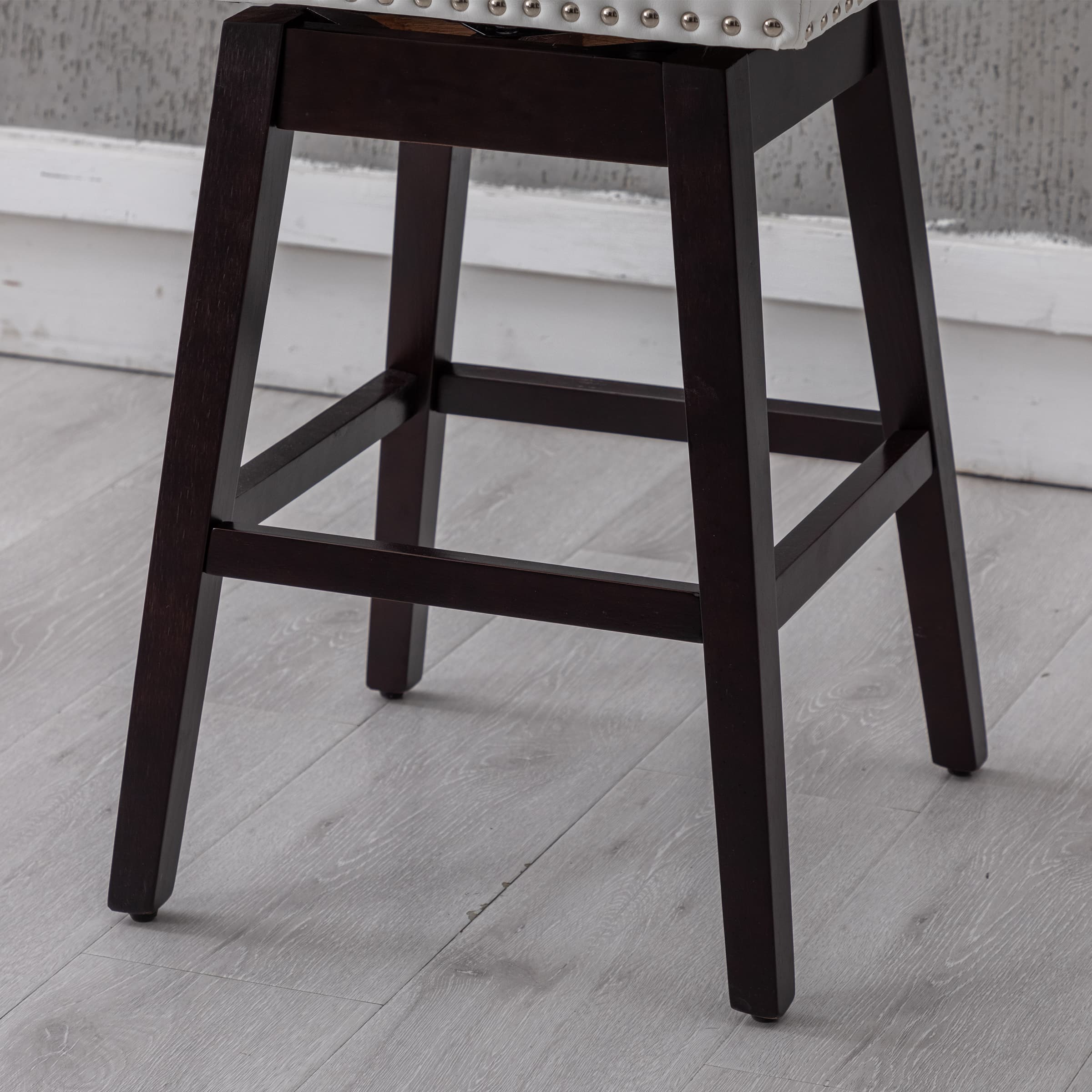 Kmax 27.5"H Mid-Century Counter Swivel Bar Stools - 6017