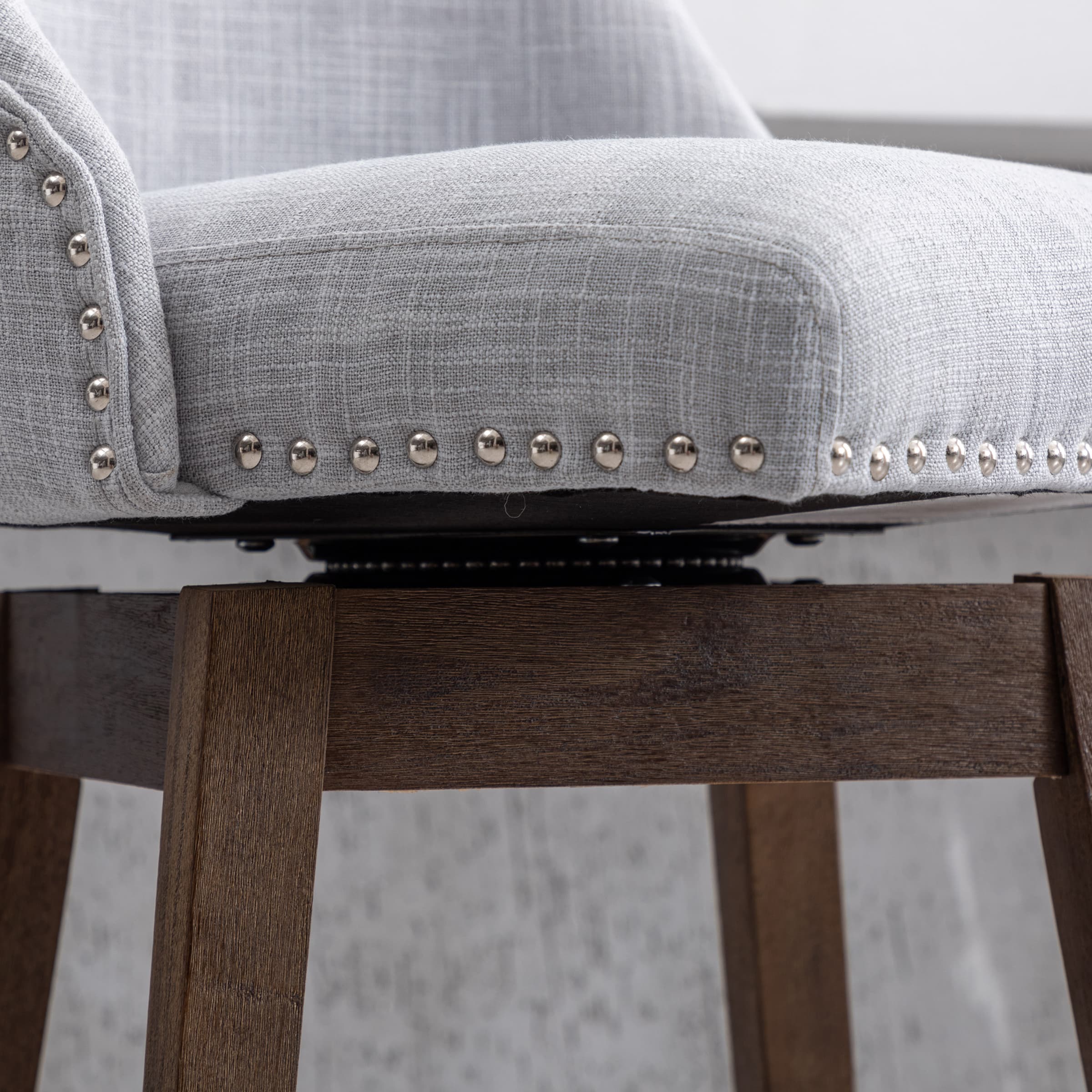 Kmax 27.5"H Mid-Century Counter Swivel Bar Stools - 6017