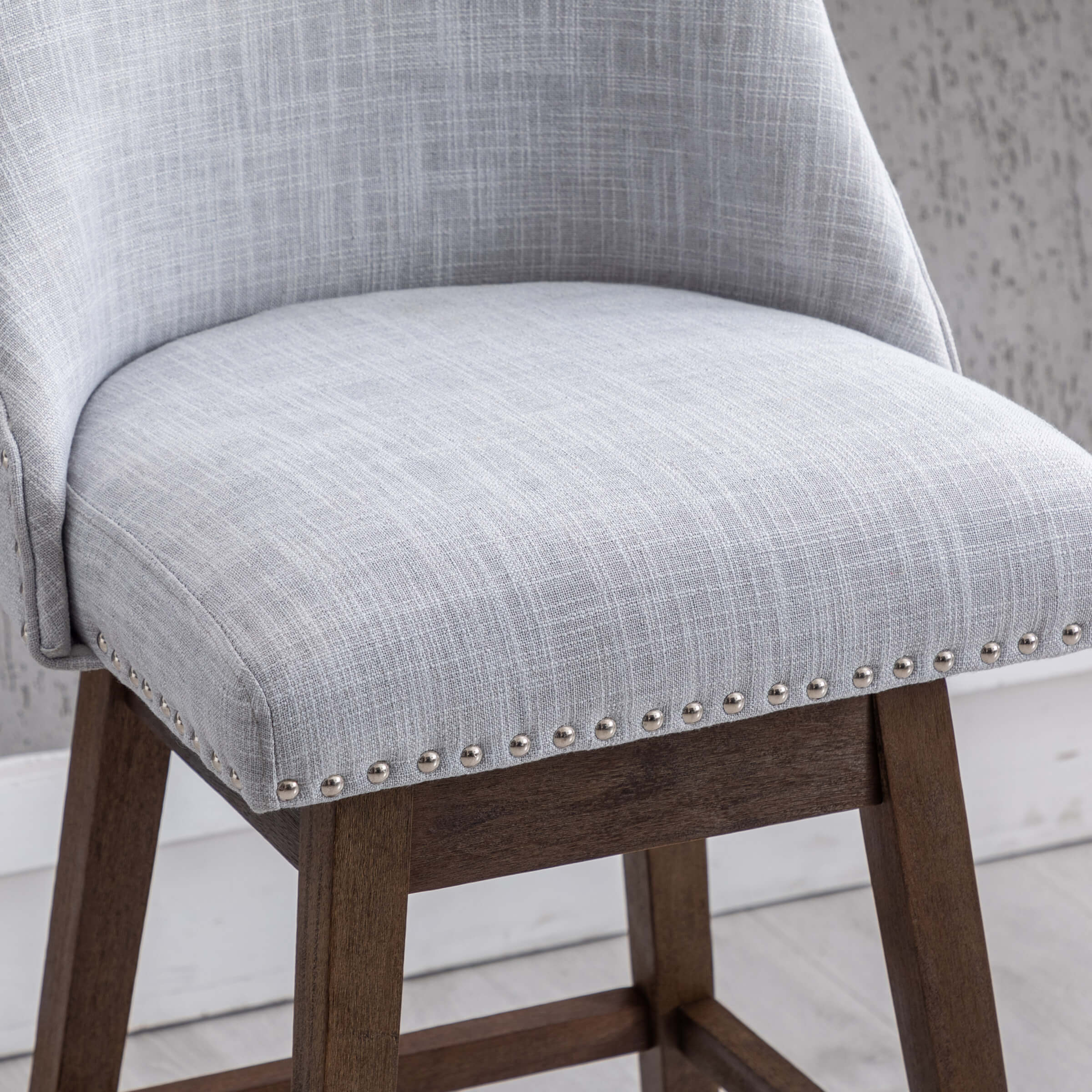 Kmax 27.5"H Mid-Century Counter Swivel Bar Stools - 6017