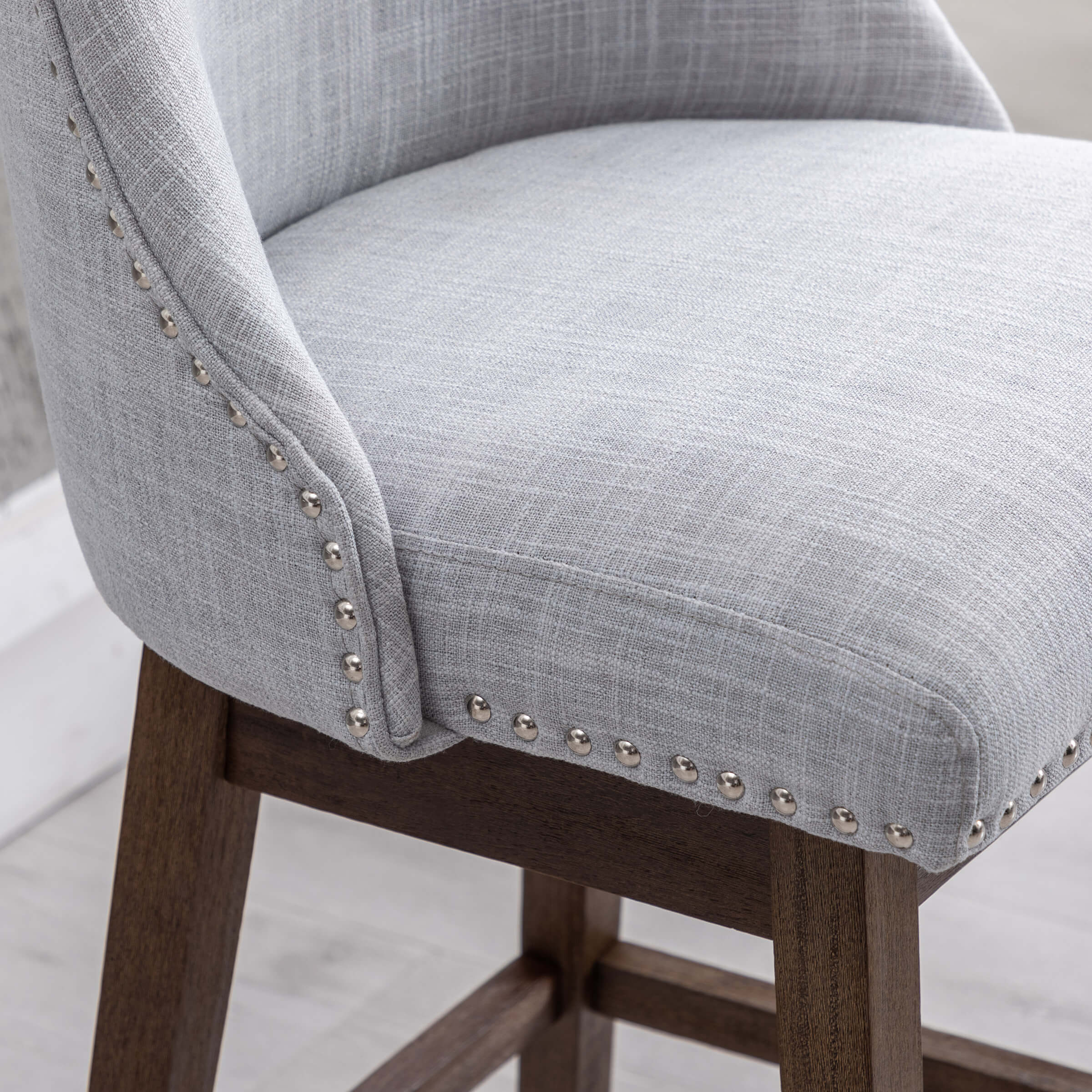 Kmax 27.5"H Mid-Century Counter Swivel Bar Stools - 6017