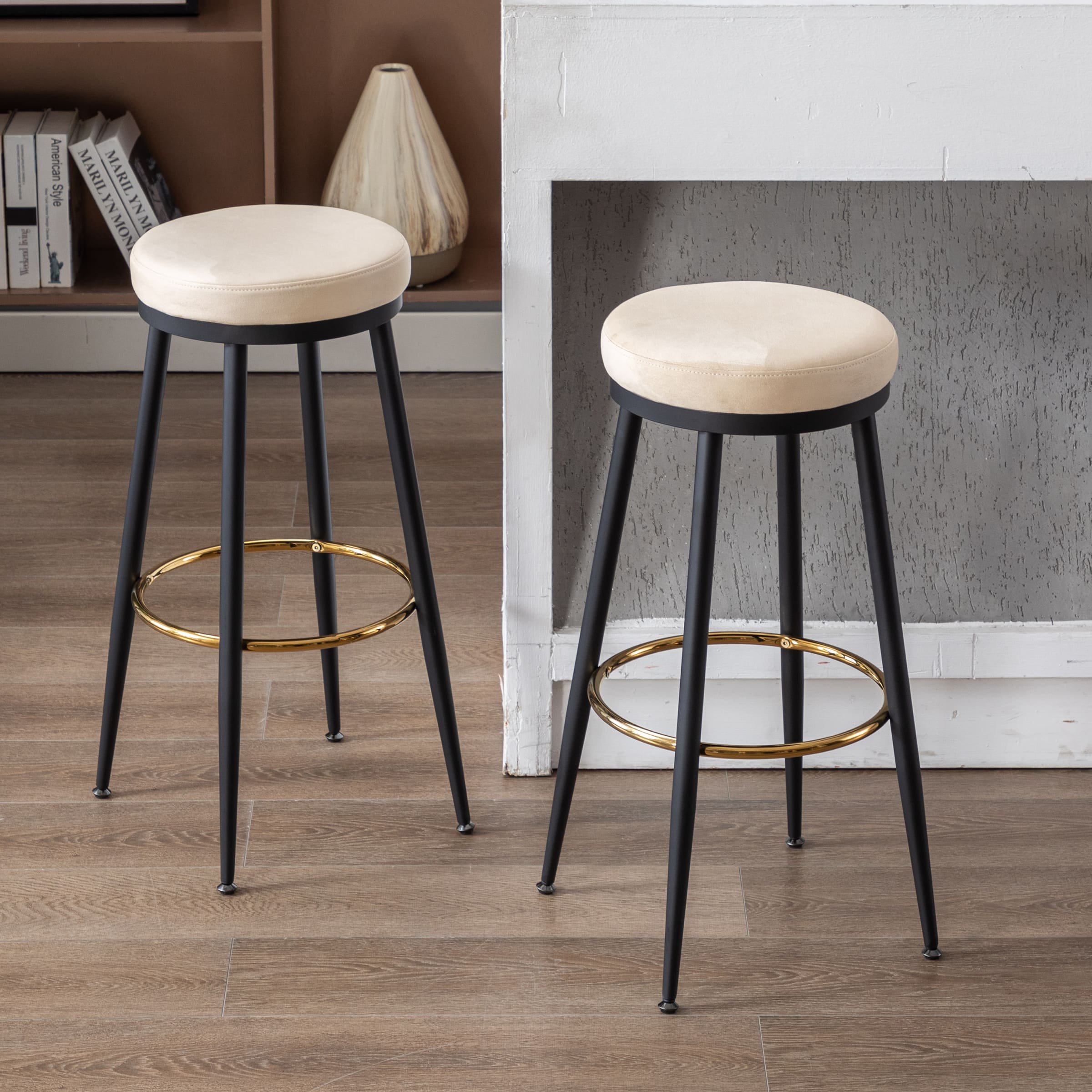 Kmax 30"H Modern Metal Counter Stools Set of 2 - 19618CS