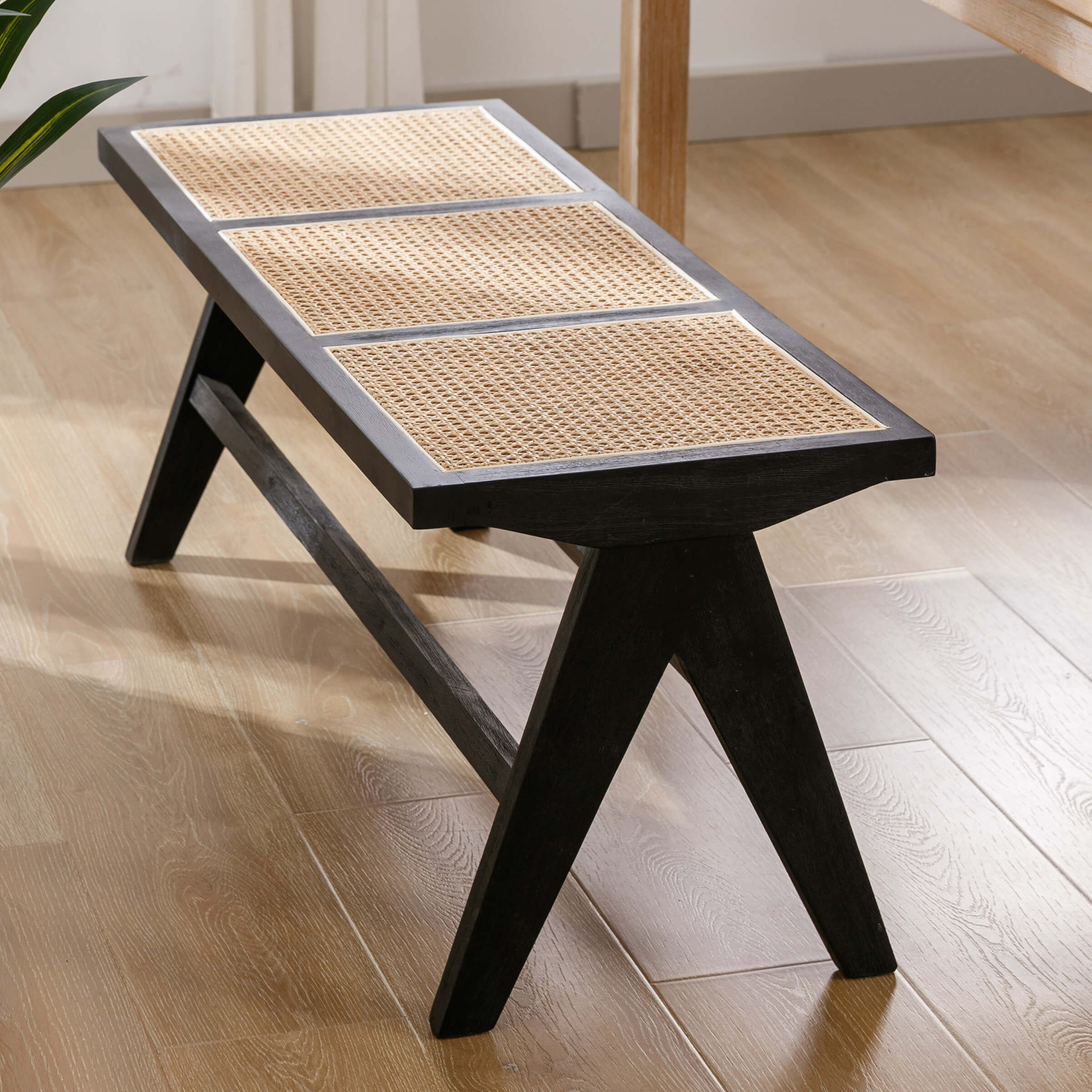 Kmax 42"L Wicker & Rattan Solid Color Accent Bench - 2545BH