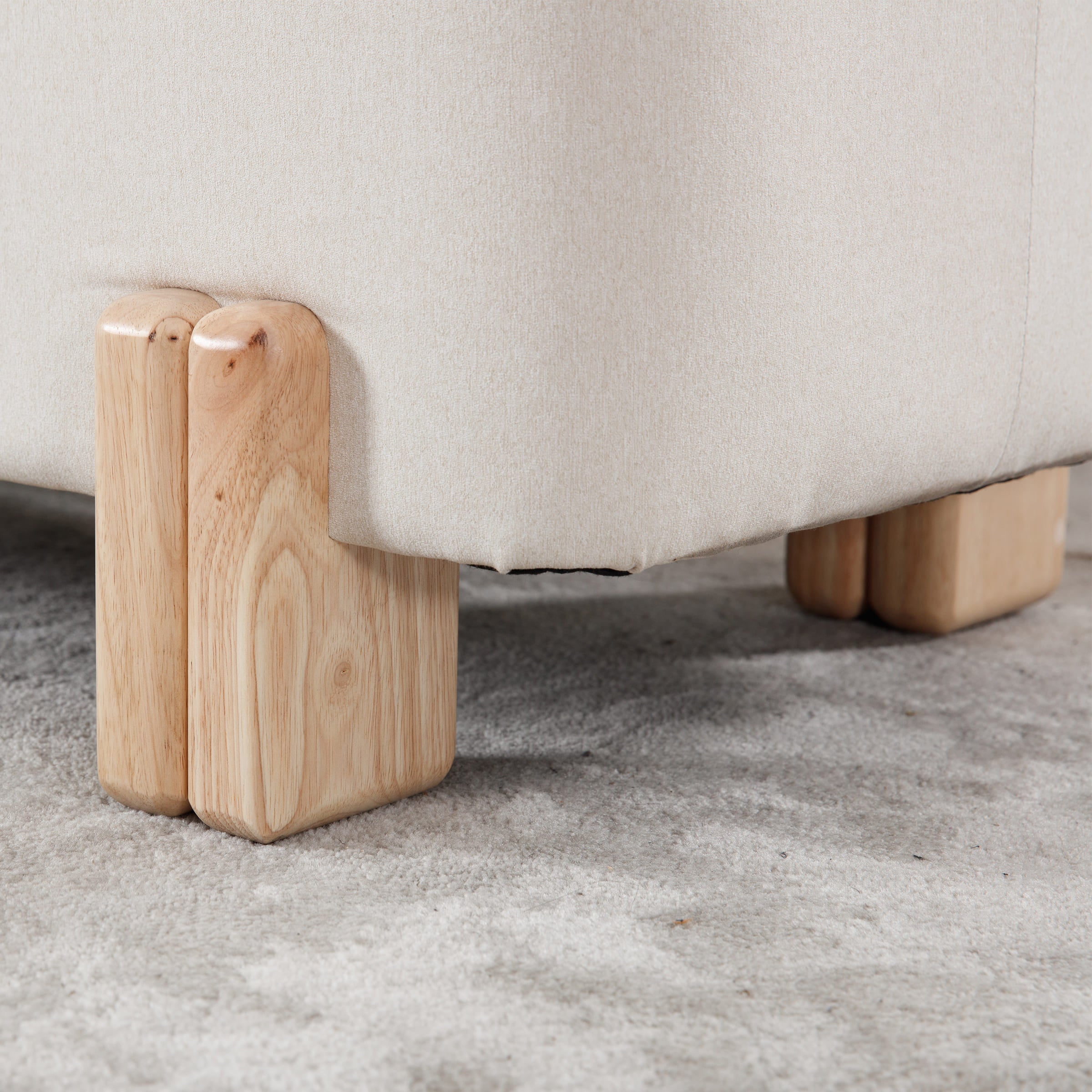 ROCITY 45" Rectangle Storage Bench Entryway Bench - 2632BH