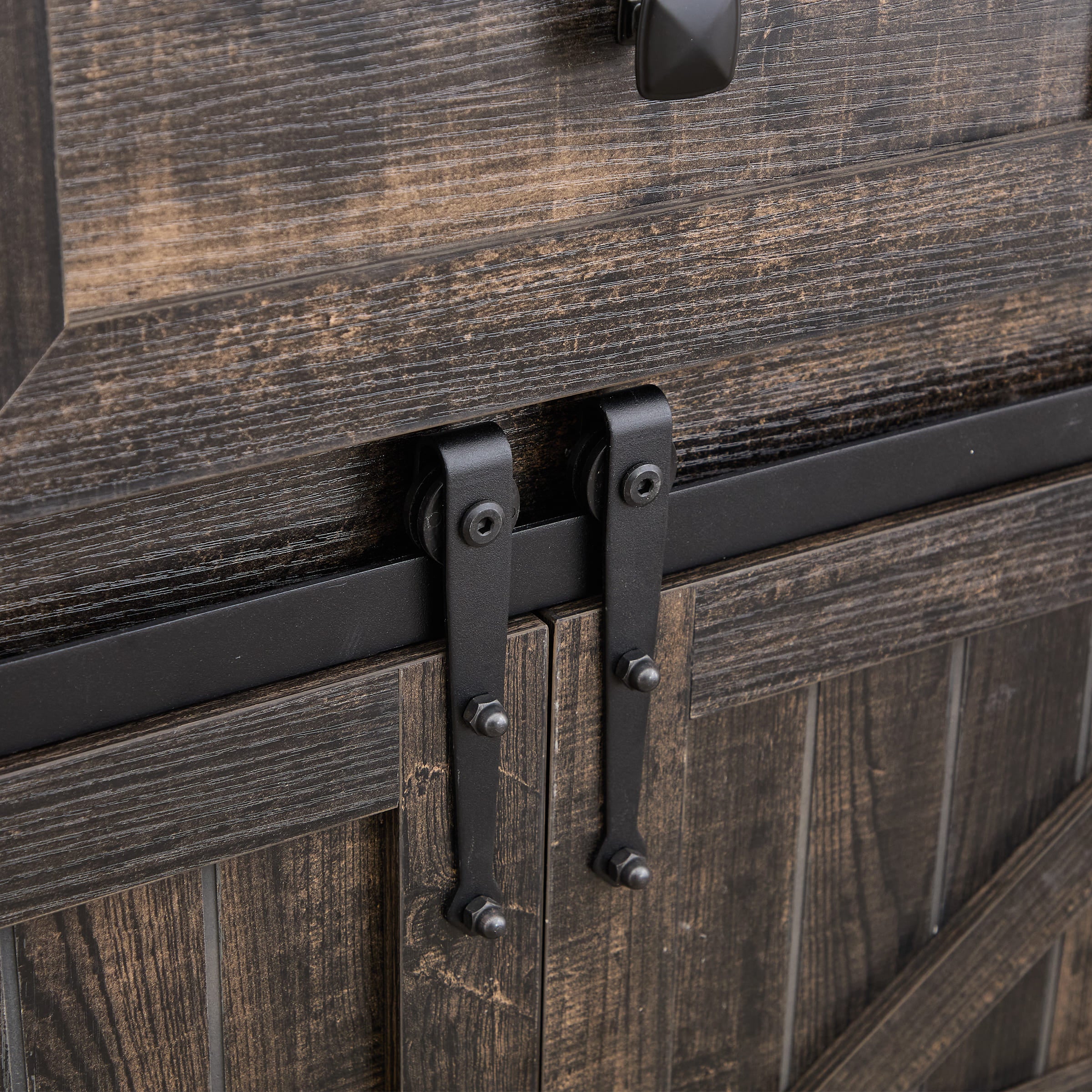 Kmax Farmhouse Hidden Storage and Sliding Barn Door - XX161CB