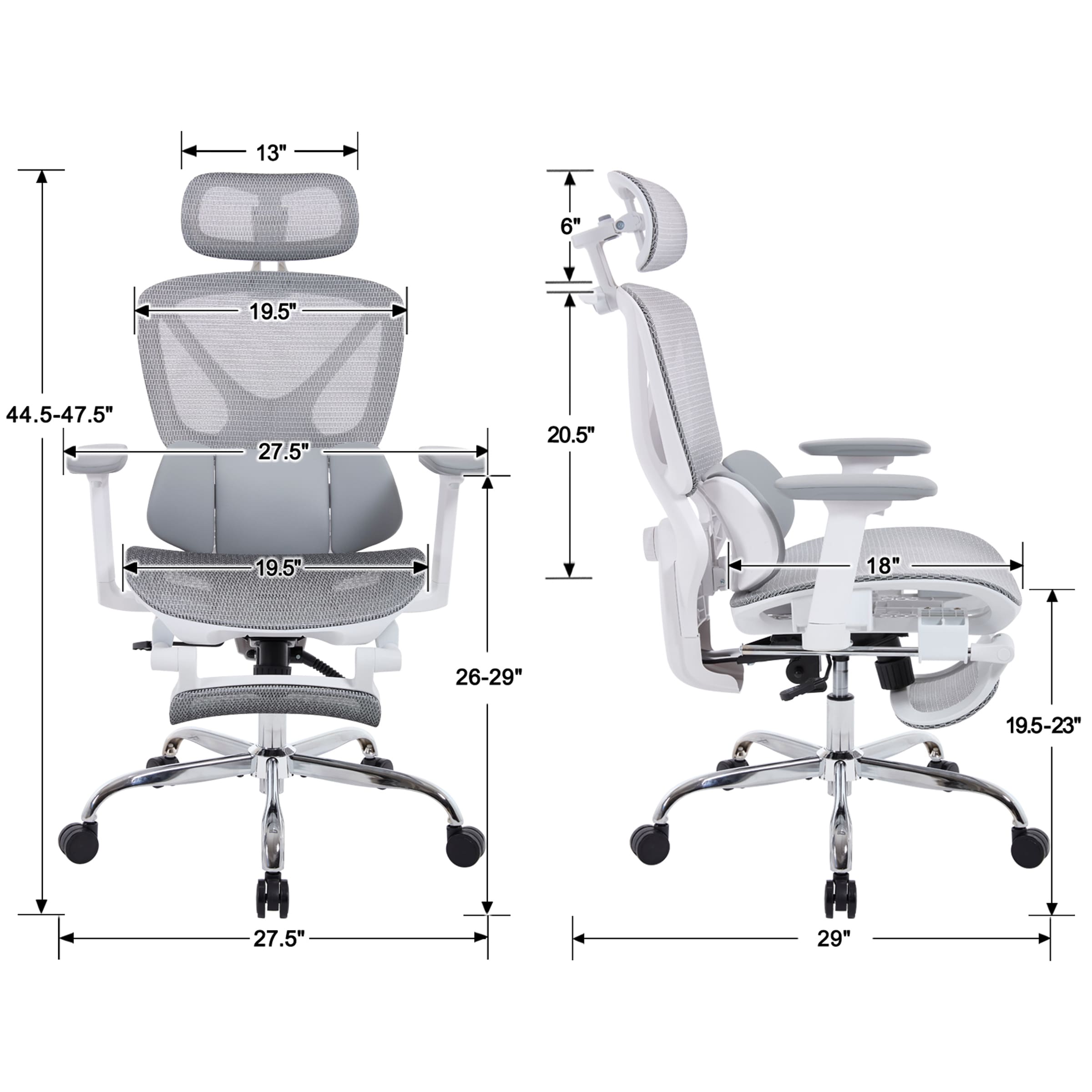 Kmax Adjustable Freely Tilt Lock High Back Office Chair - 7011OC