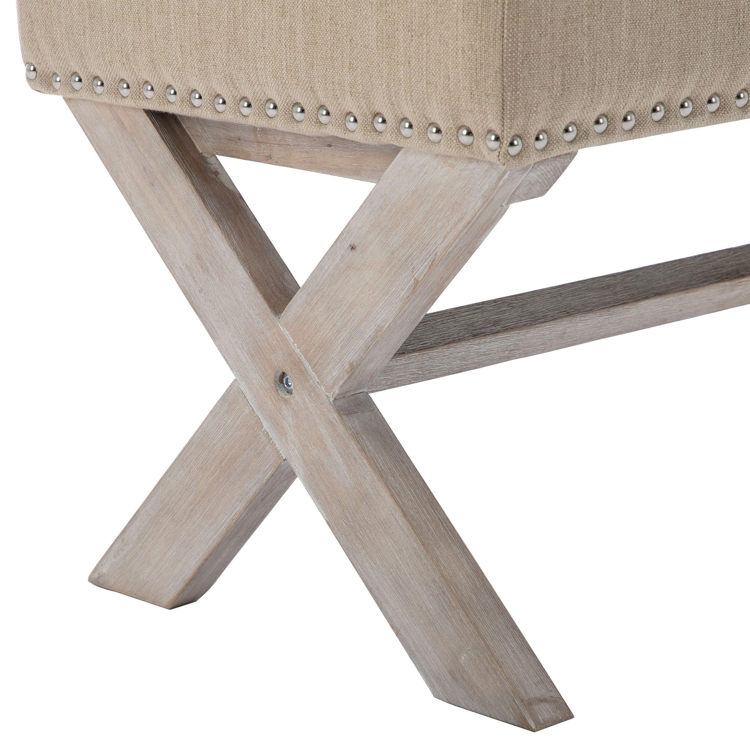 Kmax Fabric Storage Upholstered Entryway Bench - 7868BH