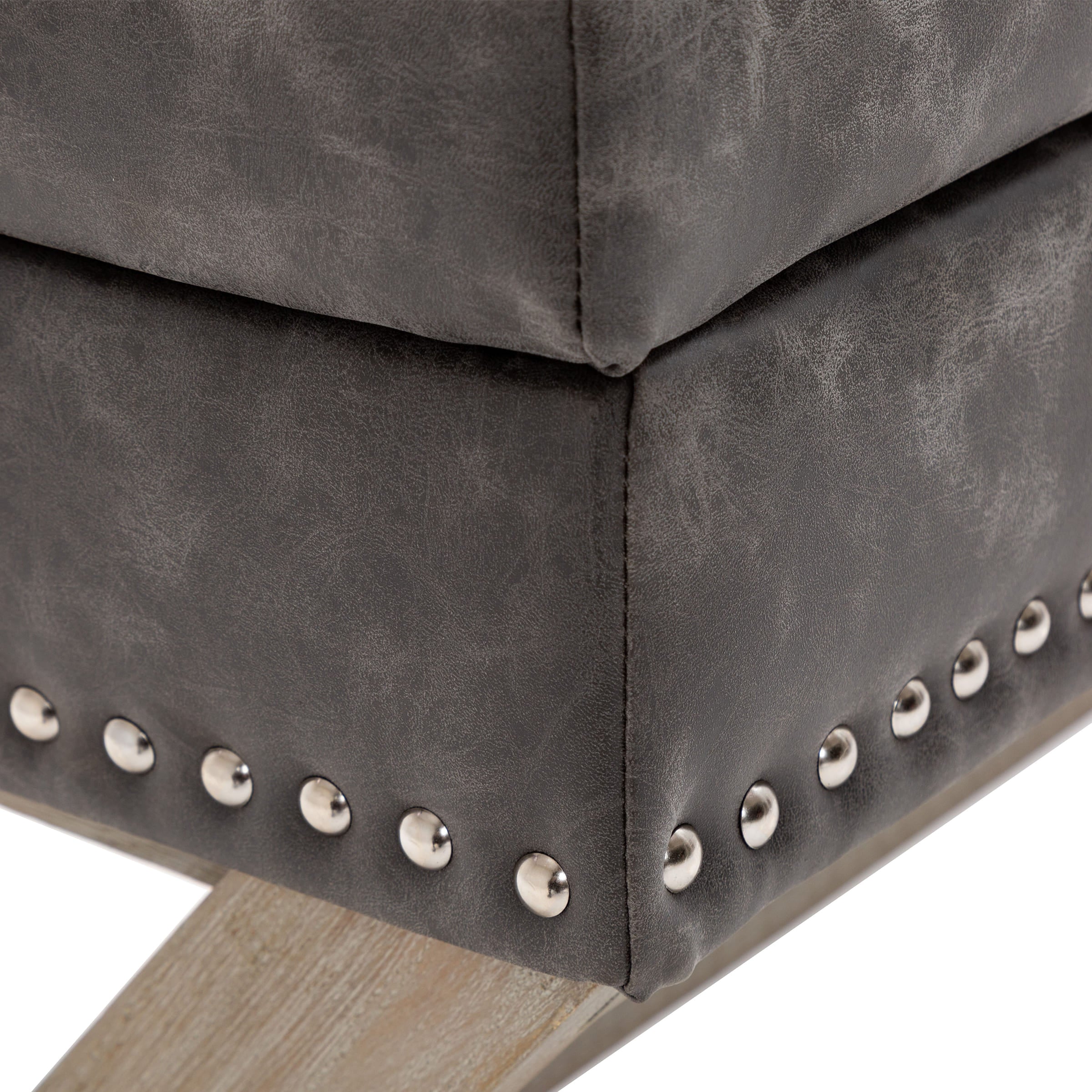 Kmax Fabric Storage Upholstered Entryway Bench - 7868BH