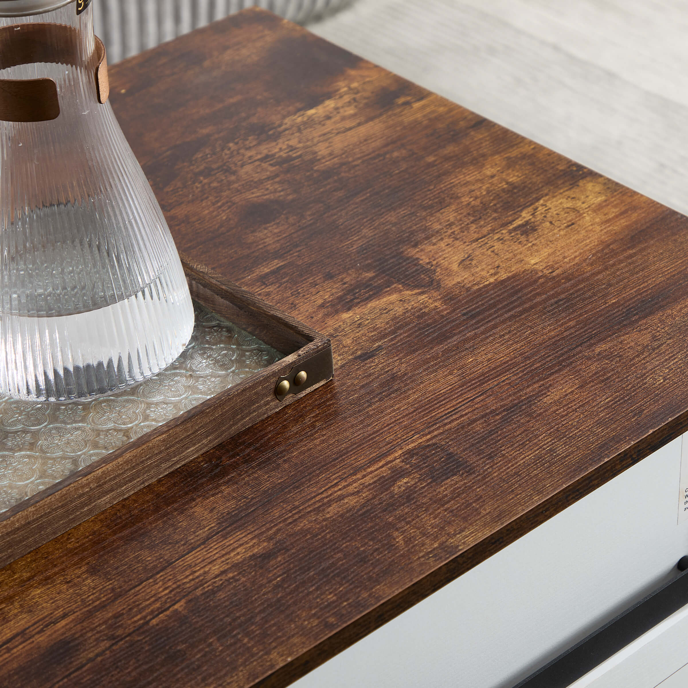 Kmax Farmhouse Hidden Storage and Sliding Barn Door - XX161CB