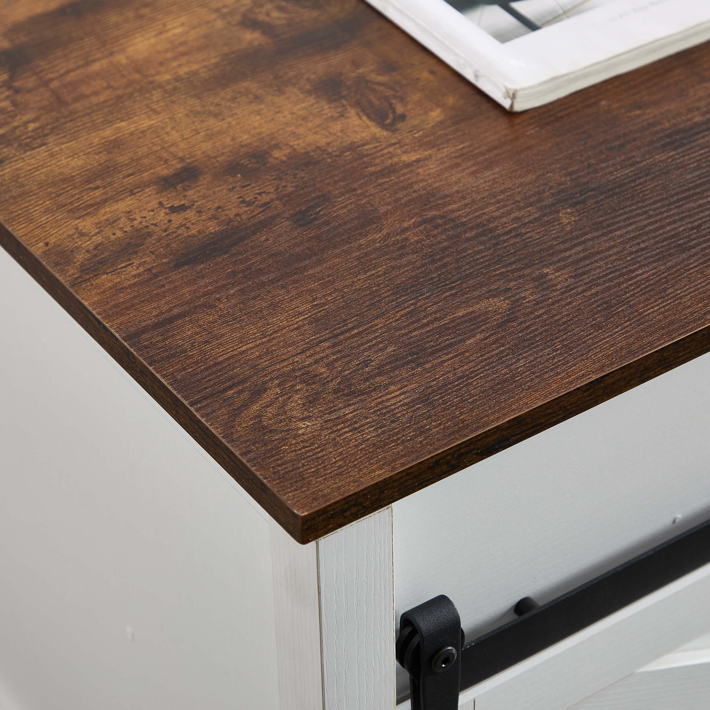 Kmax Farmhouse Hidden Storage and Sliding Barn Door - XX161CB