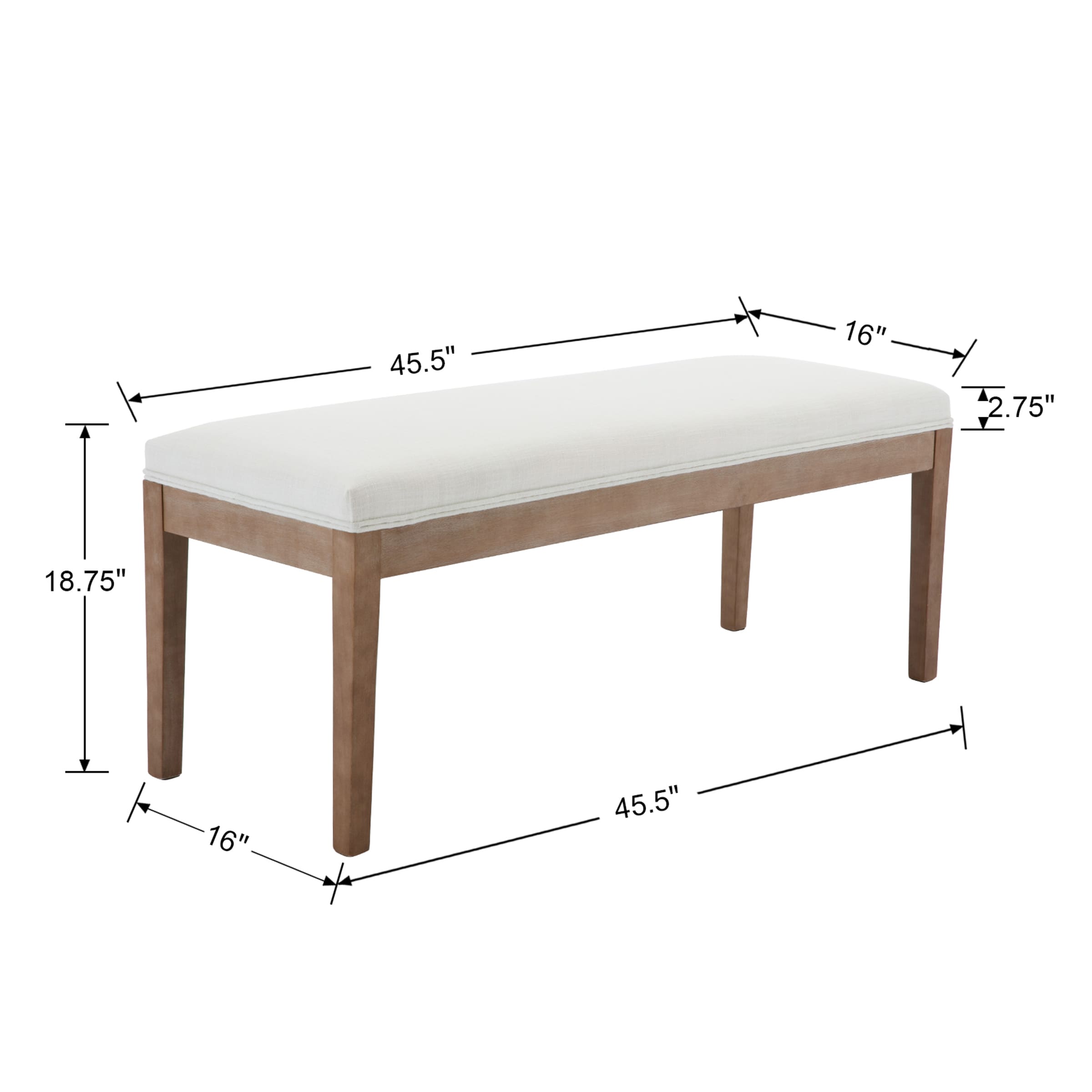 Kmax Farmhouse Multifunction Bench - 2565BH