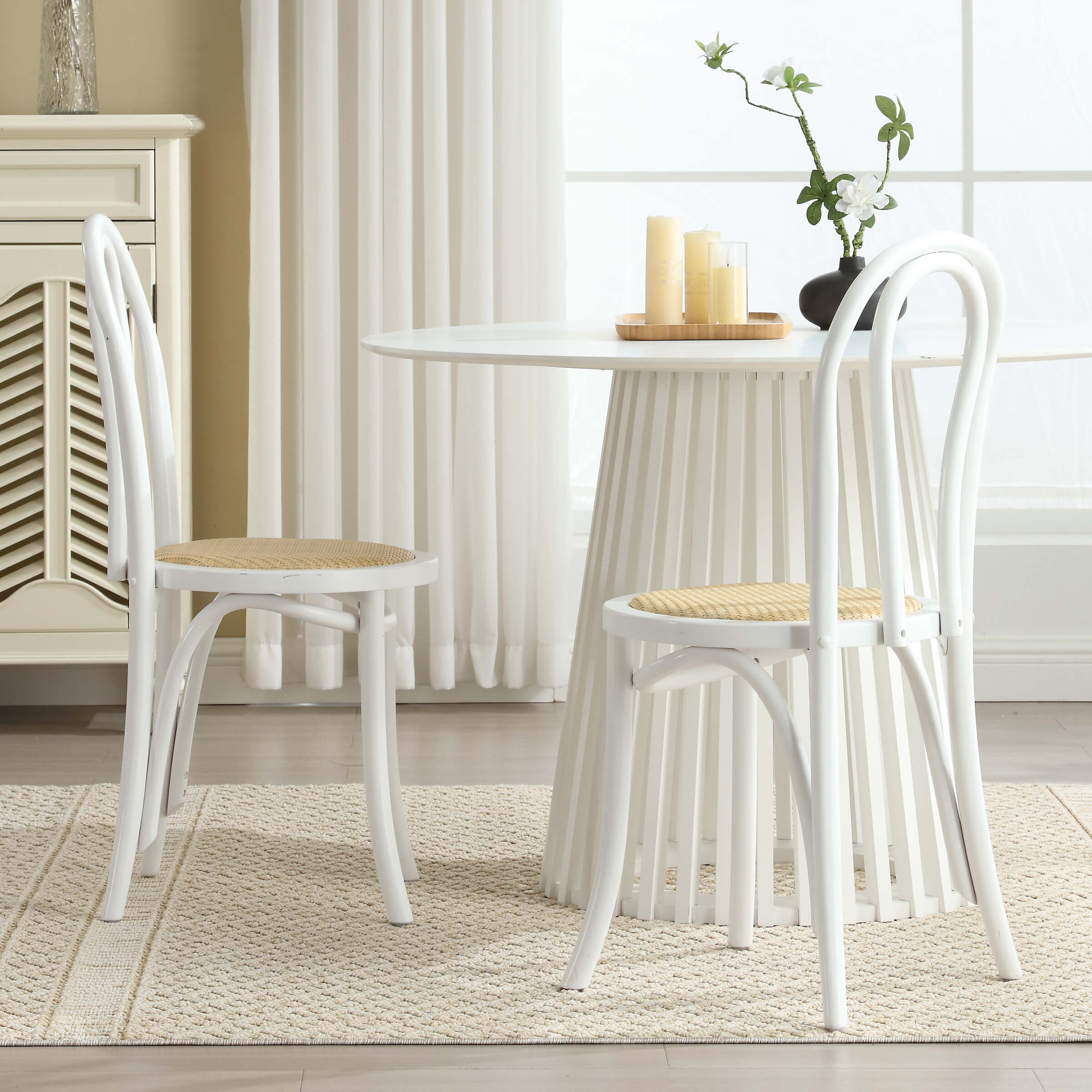 Kmax French Country Bentwood Dining Chairs Set of 2 - X019DC