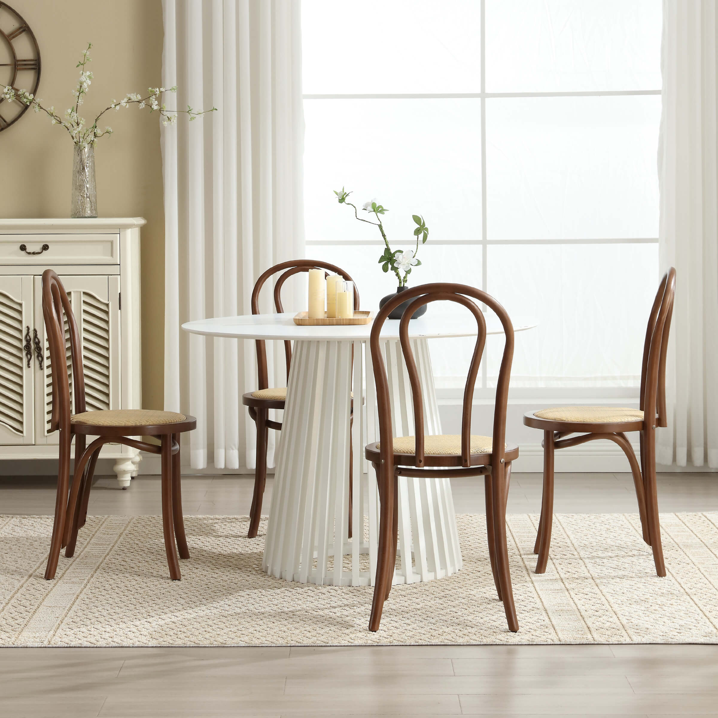 Kmax French Country Bentwood Dining Chairs Set of 2 - X019DC