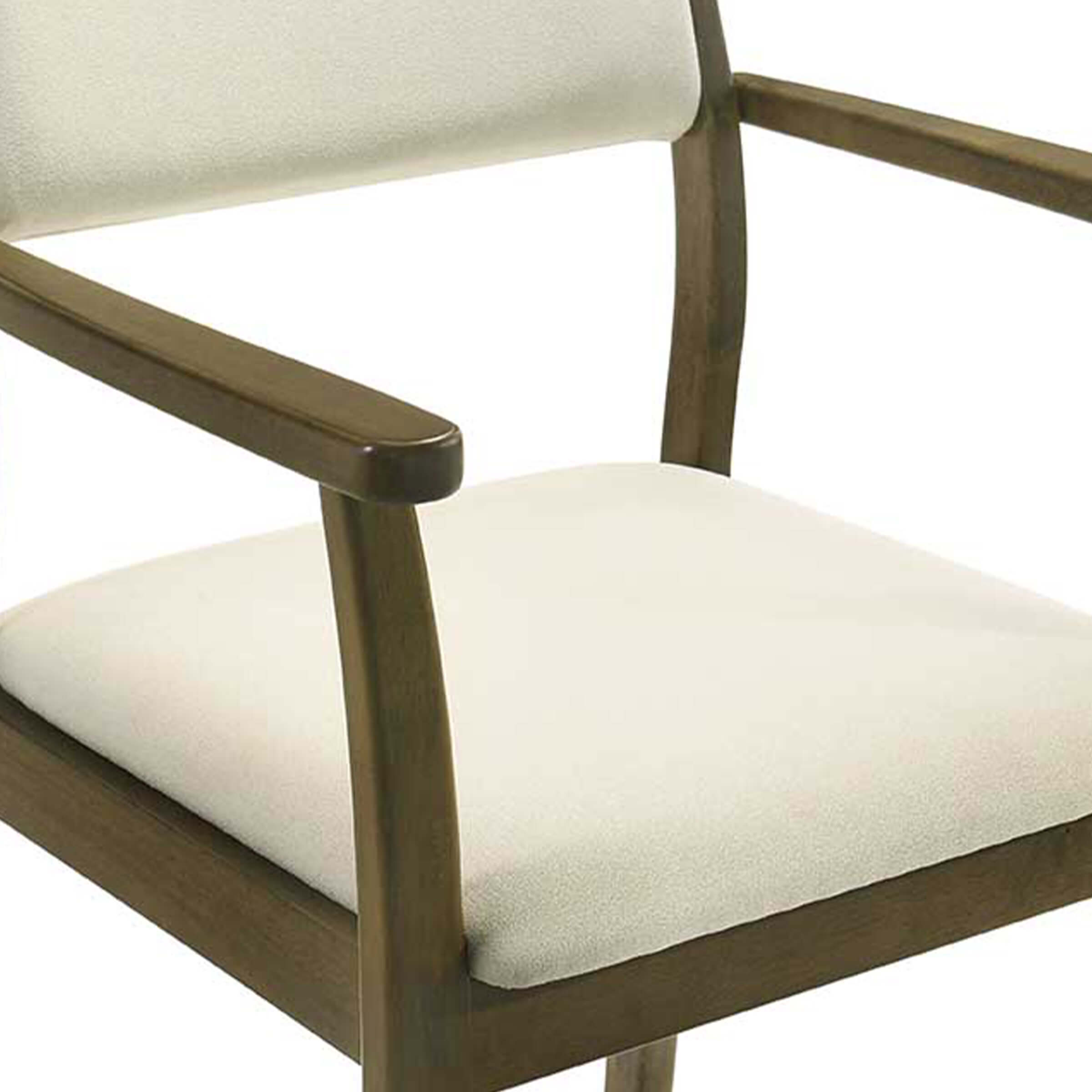 Kmax Mid-Century Open Padded Back Dining Chairs Set of 2 - 2343DC