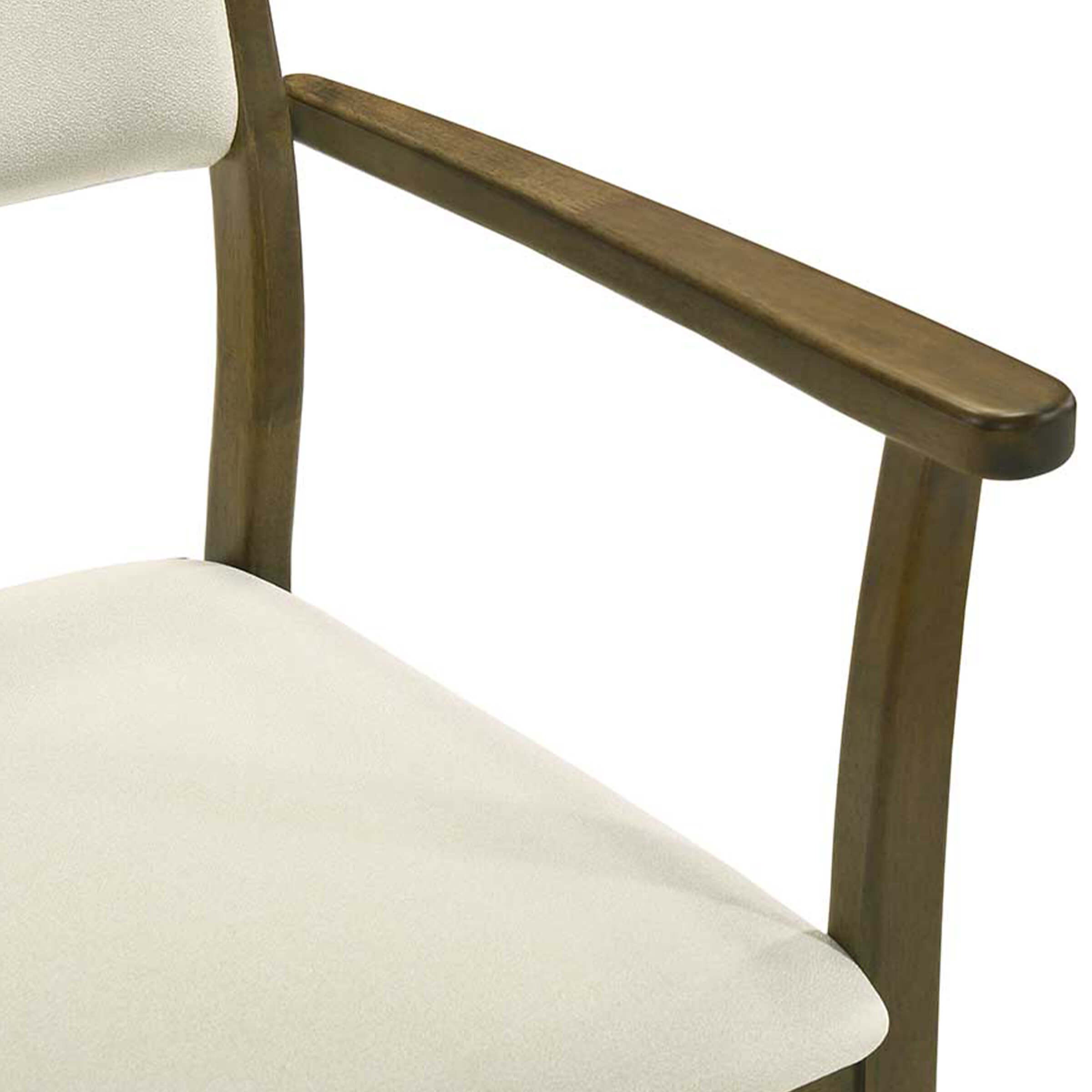 Kmax Mid-Century Open Padded Back Dining Chairs Set of 2 - 2343DC