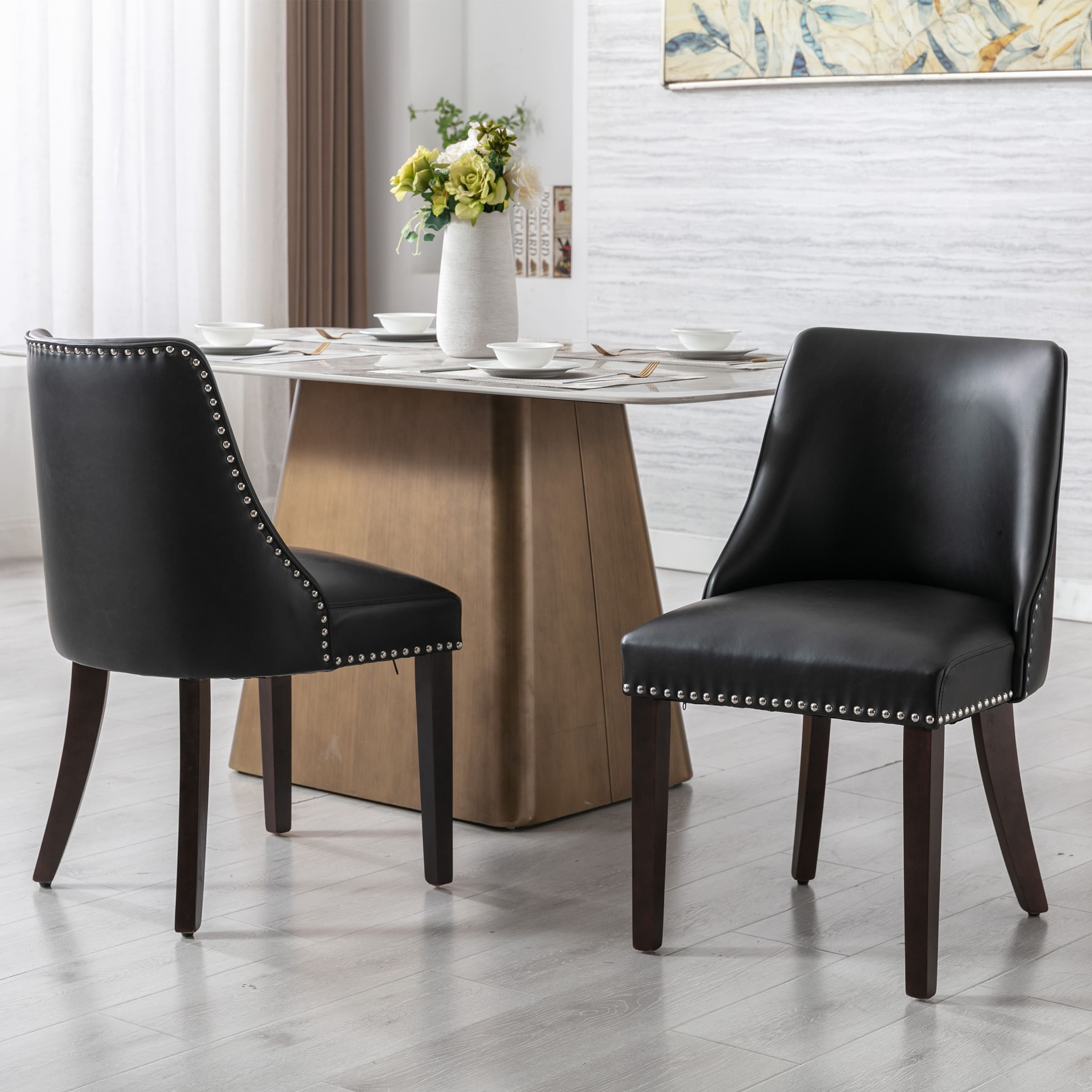 Kmax Mid Century Modern Dining Chairs Set of 2 - 6028