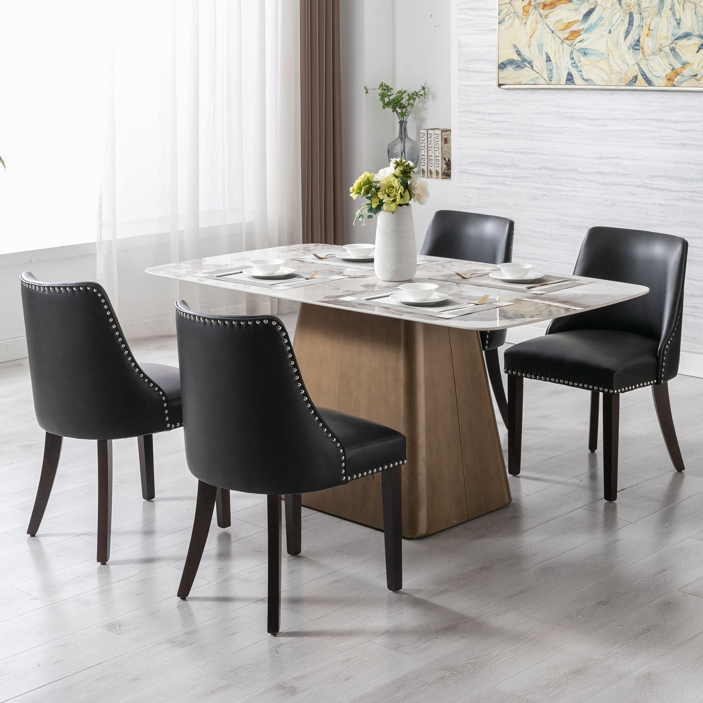 Kmax Mid Century Modern Dining Chairs Set of 2 - 6028