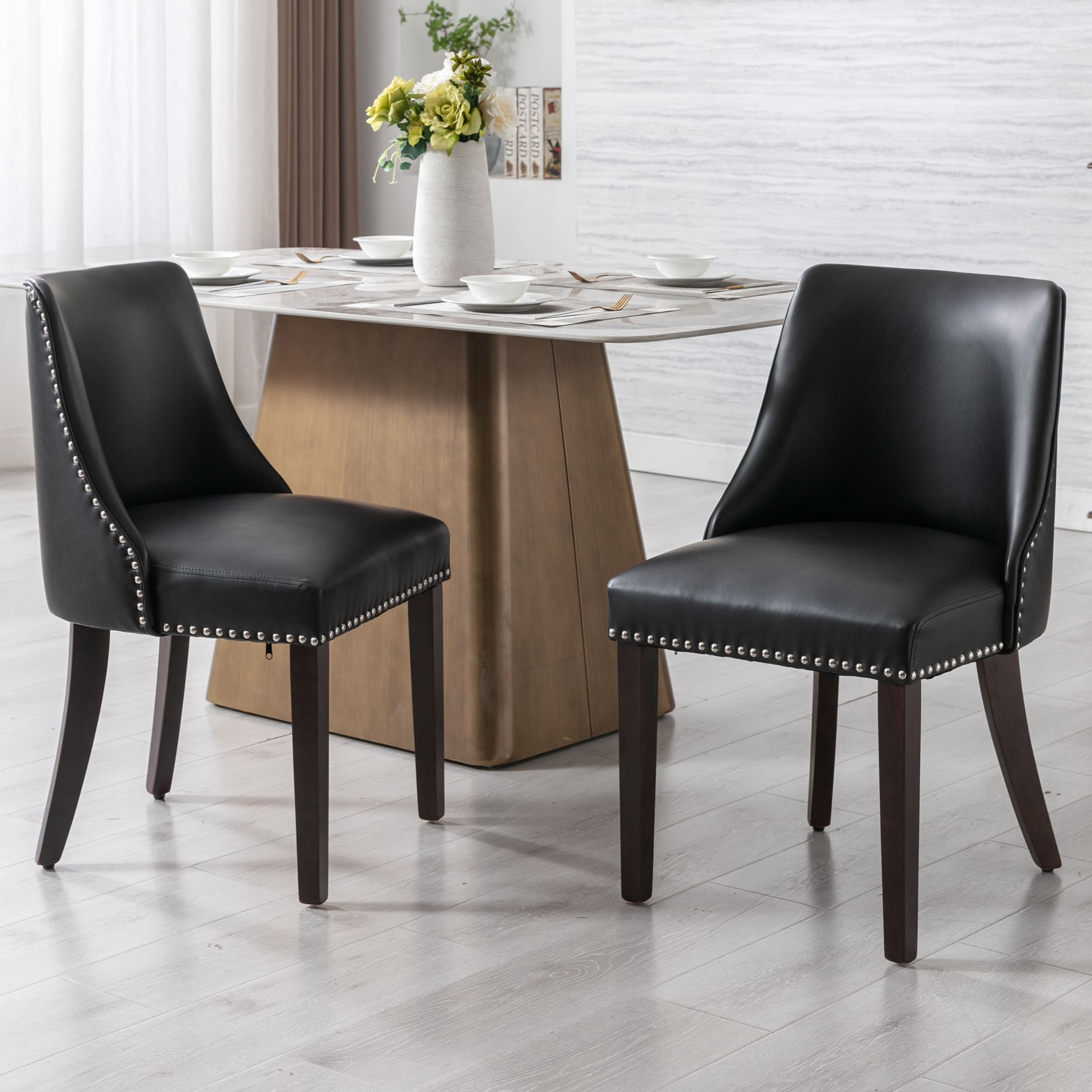 Kmax Mid Century Modern Dining Chairs Set of 2 - 6028