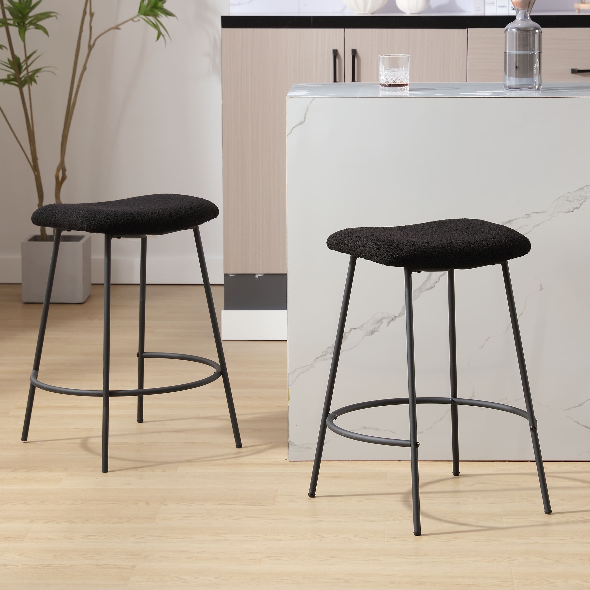 VESCASA Padded Counter Stools Set of 2 - 2102CS