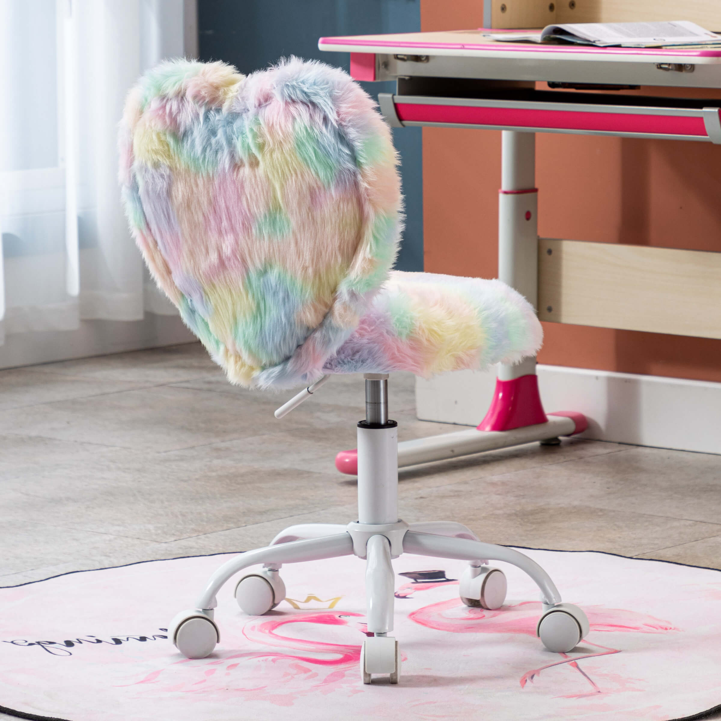 Kmax Rolling Cute Adjustable Swivel Kids Office Chair 1 PCS - 1412KC