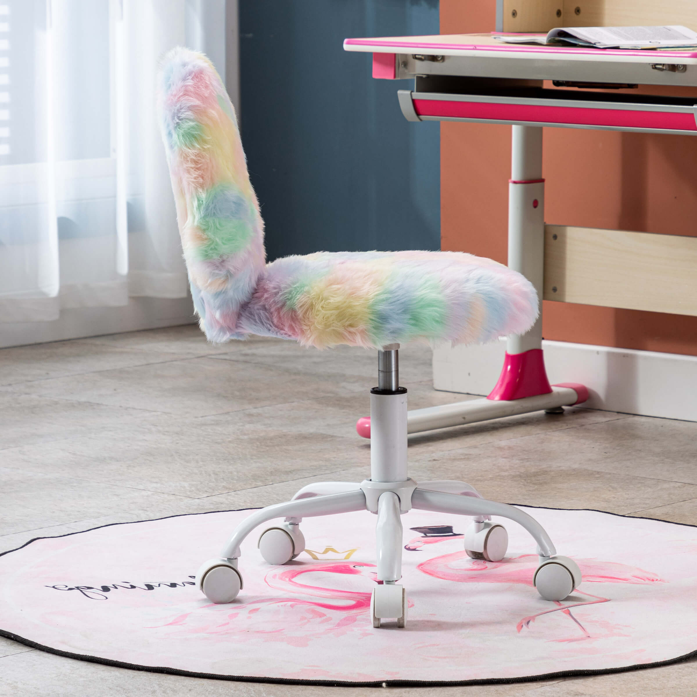 Kmax Rolling Cute Adjustable Swivel Kids Office Chair 1 PCS - 1412KC