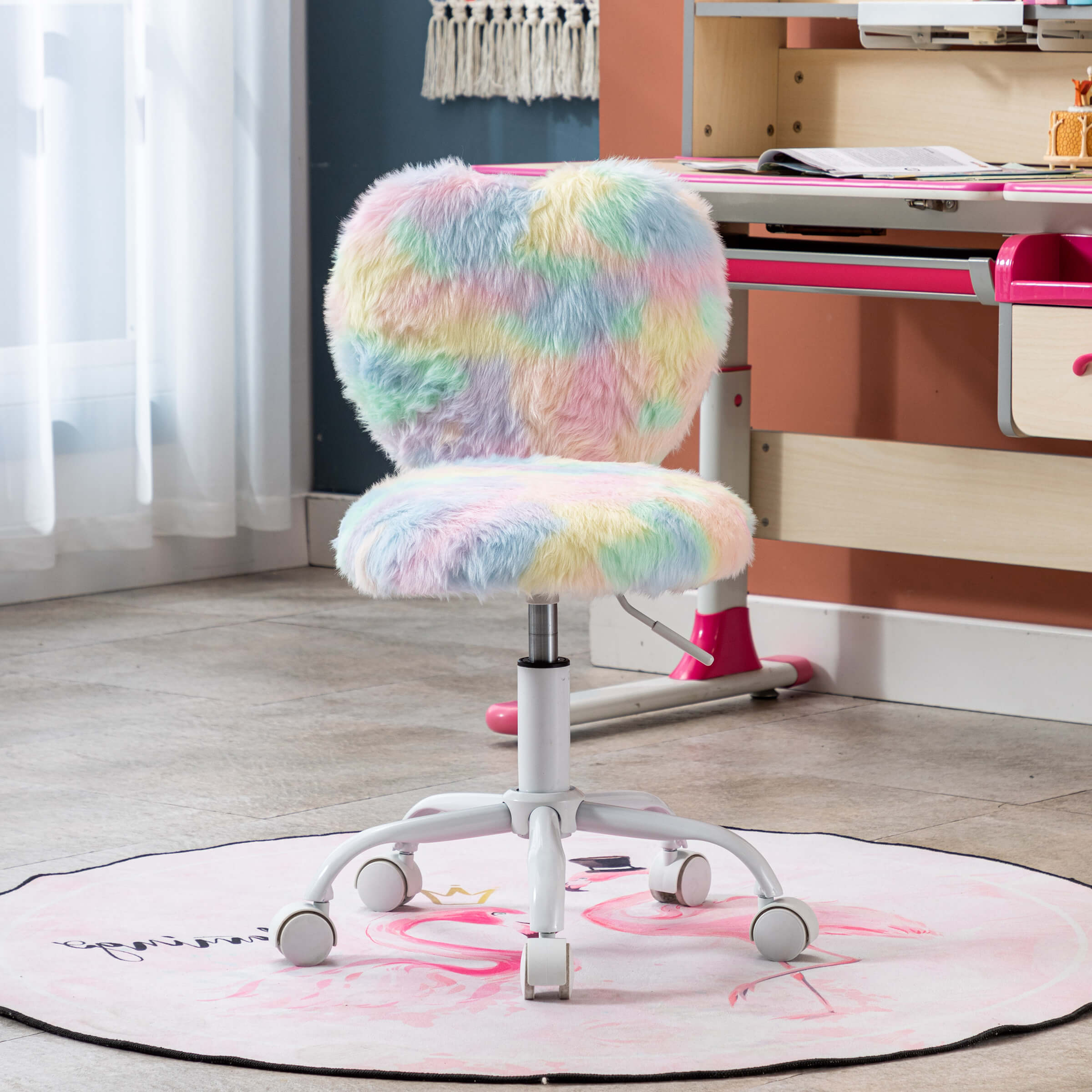 Kmax Rolling Cute Adjustable Swivel Kids Office Chair 1 PCS - 1412KC