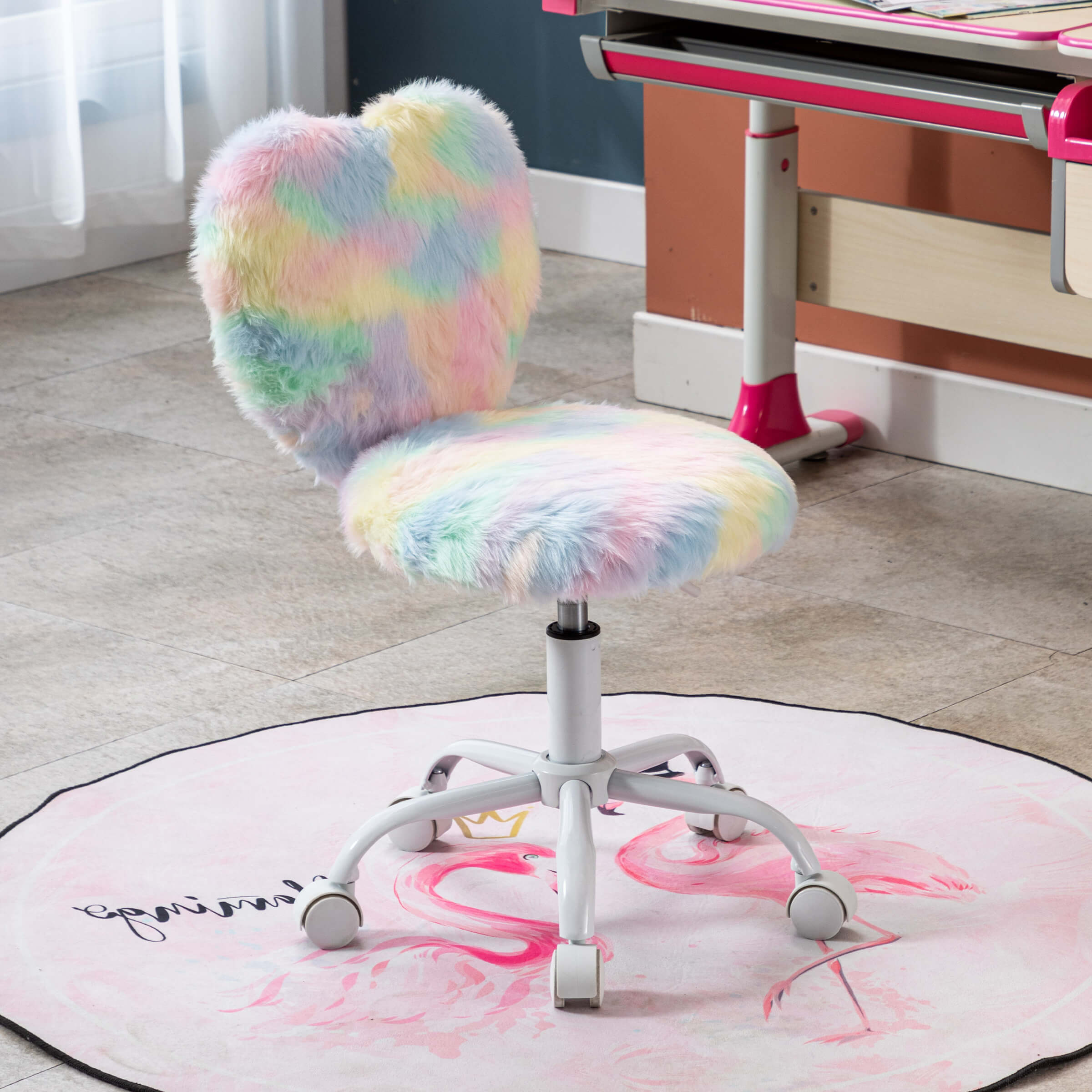 Kmax Rolling Cute Adjustable Swivel Kids Office Chair 1 PCS - 1412KC