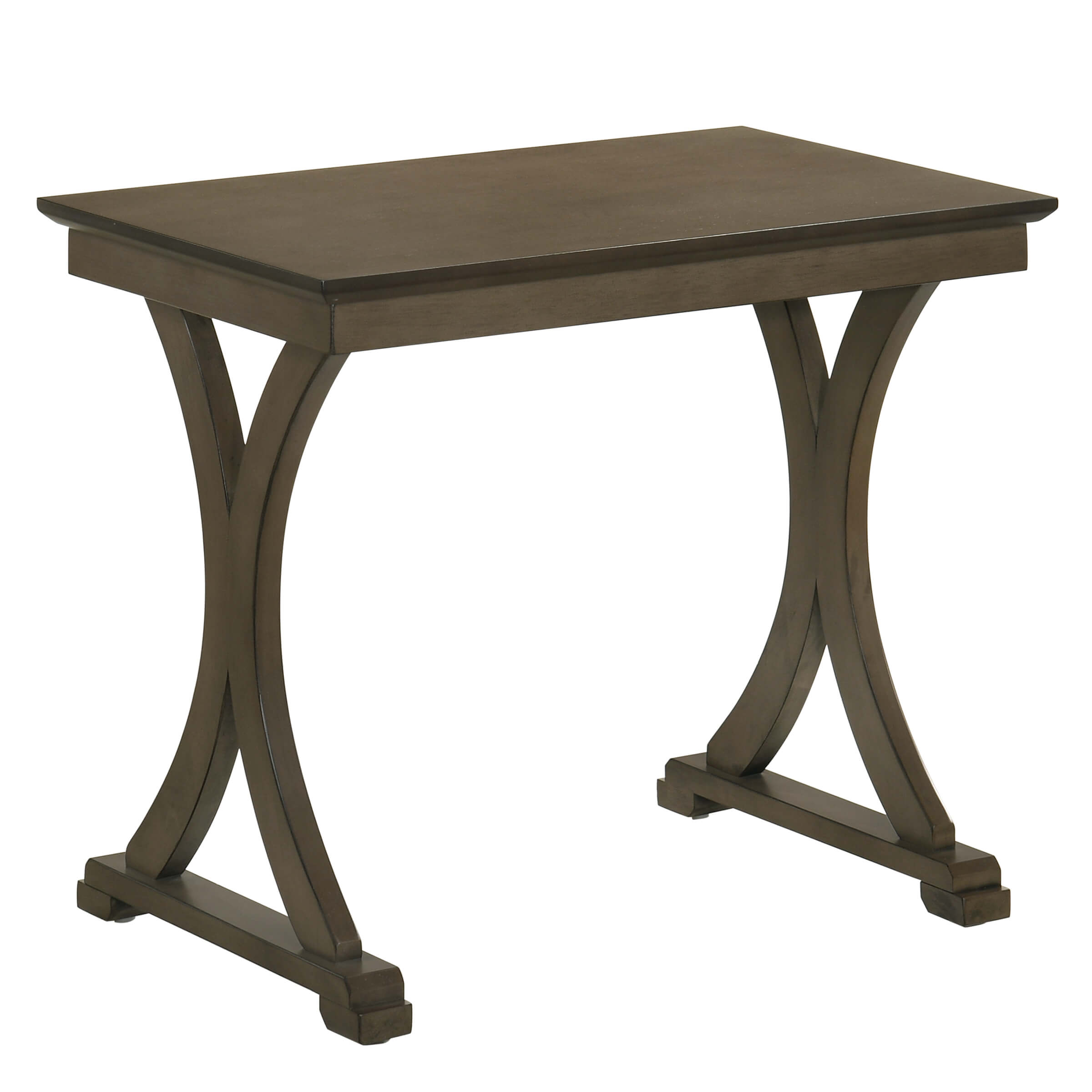 Kmax Rustic Solid Wood Nesting Rectangle Side End Tables - 0007ST