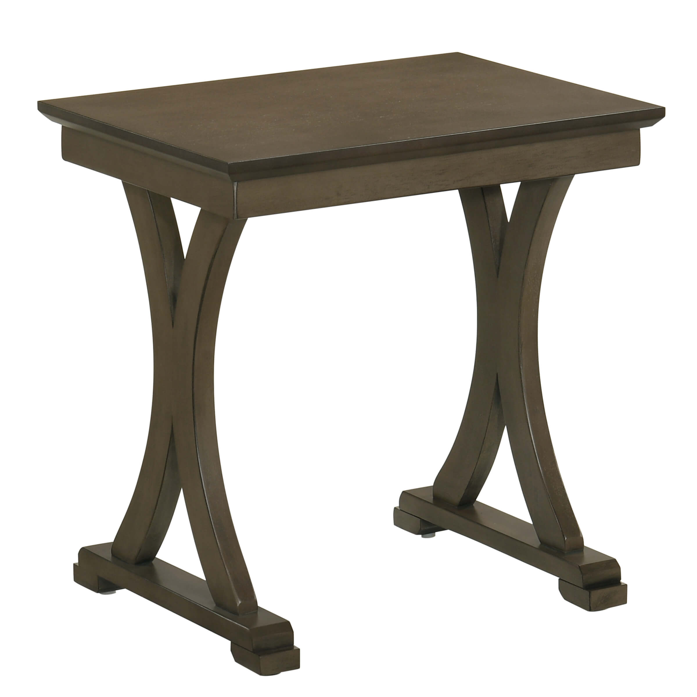 Kmax Rustic Solid Wood Nesting Rectangle Side End Tables - 0007ST