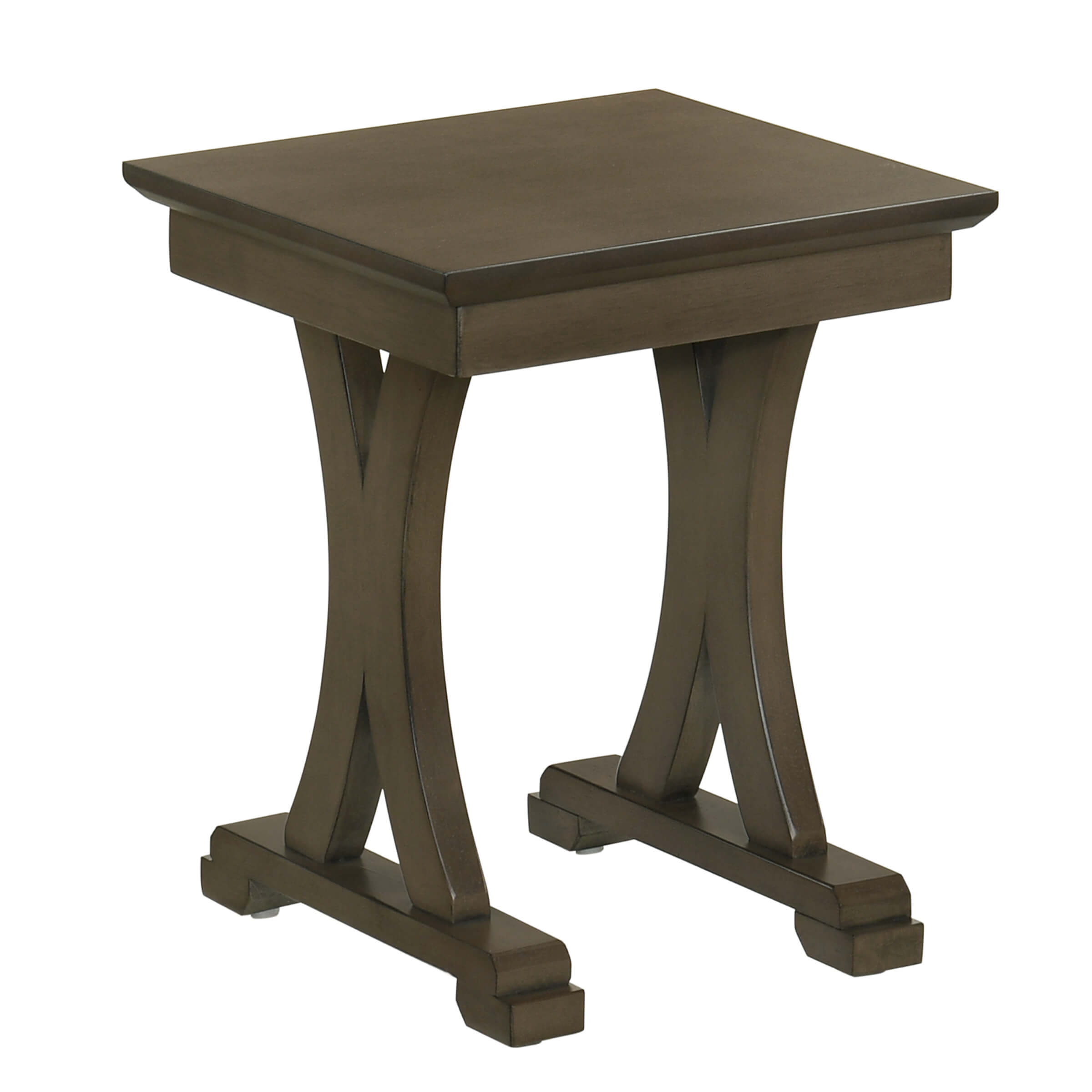 Kmax Rustic Solid Wood Nesting Rectangle Side End Tables - 0007ST