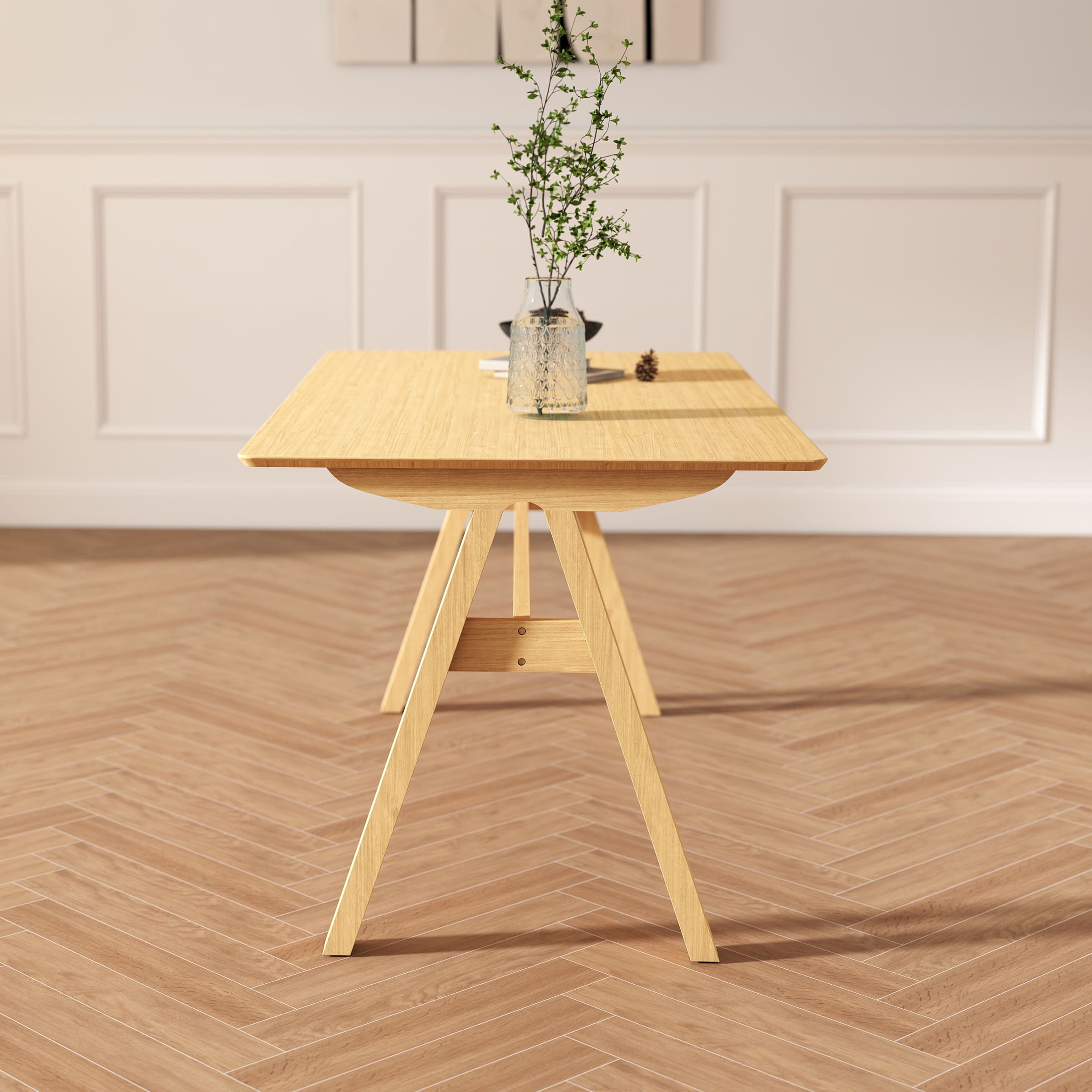 Kmax Solid Wood Kitchen Dining Table - 66002DT