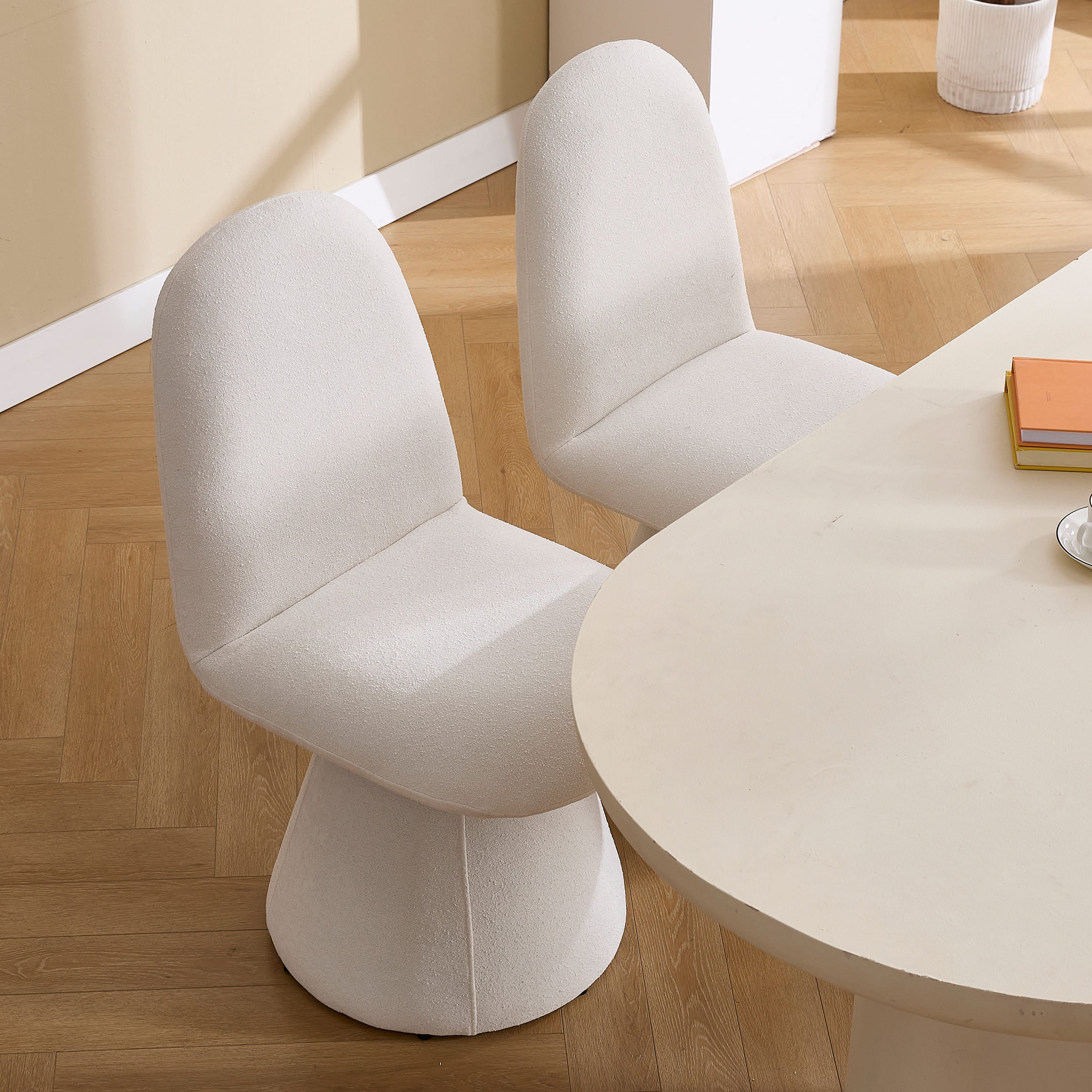 ROCITY Swivel High Back Dining Chairs Set of 2 - 3166DC