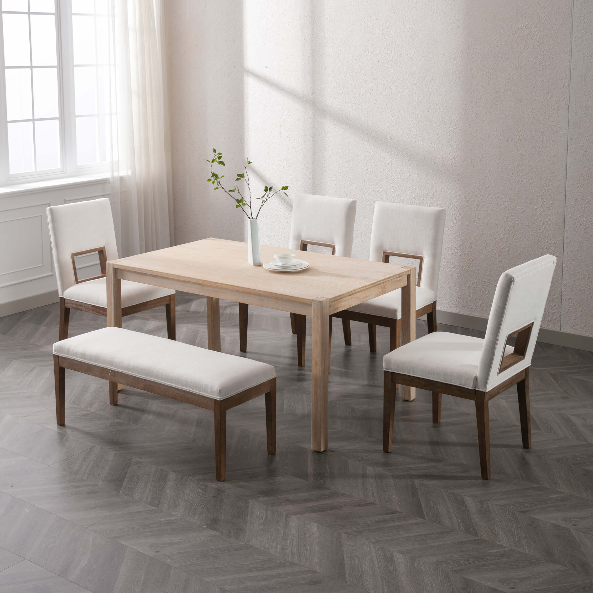 Kmax Rectangular Wood Dining Table - 20383DT