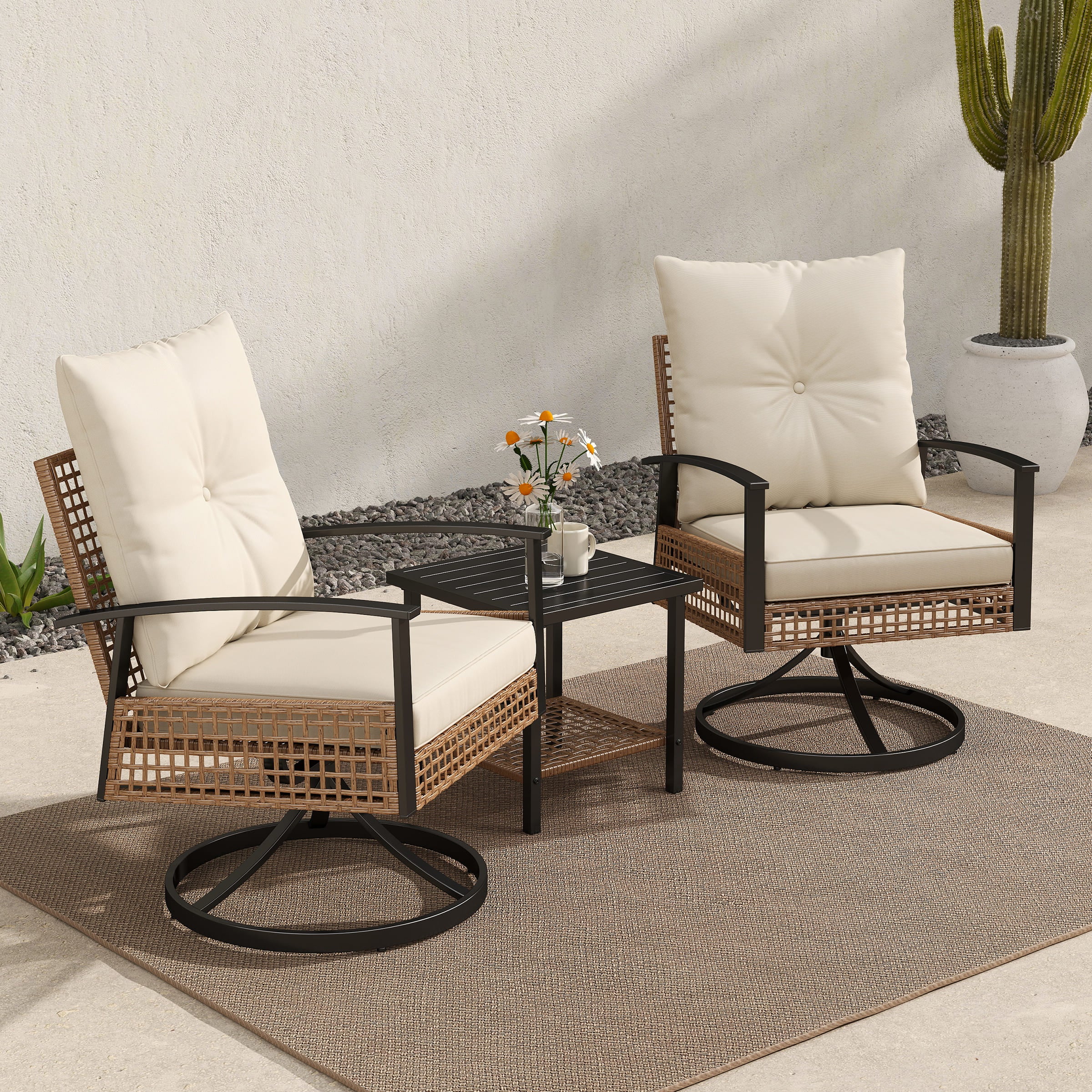 EALSON 3 Pieces Patio Bistro Set - X114SE