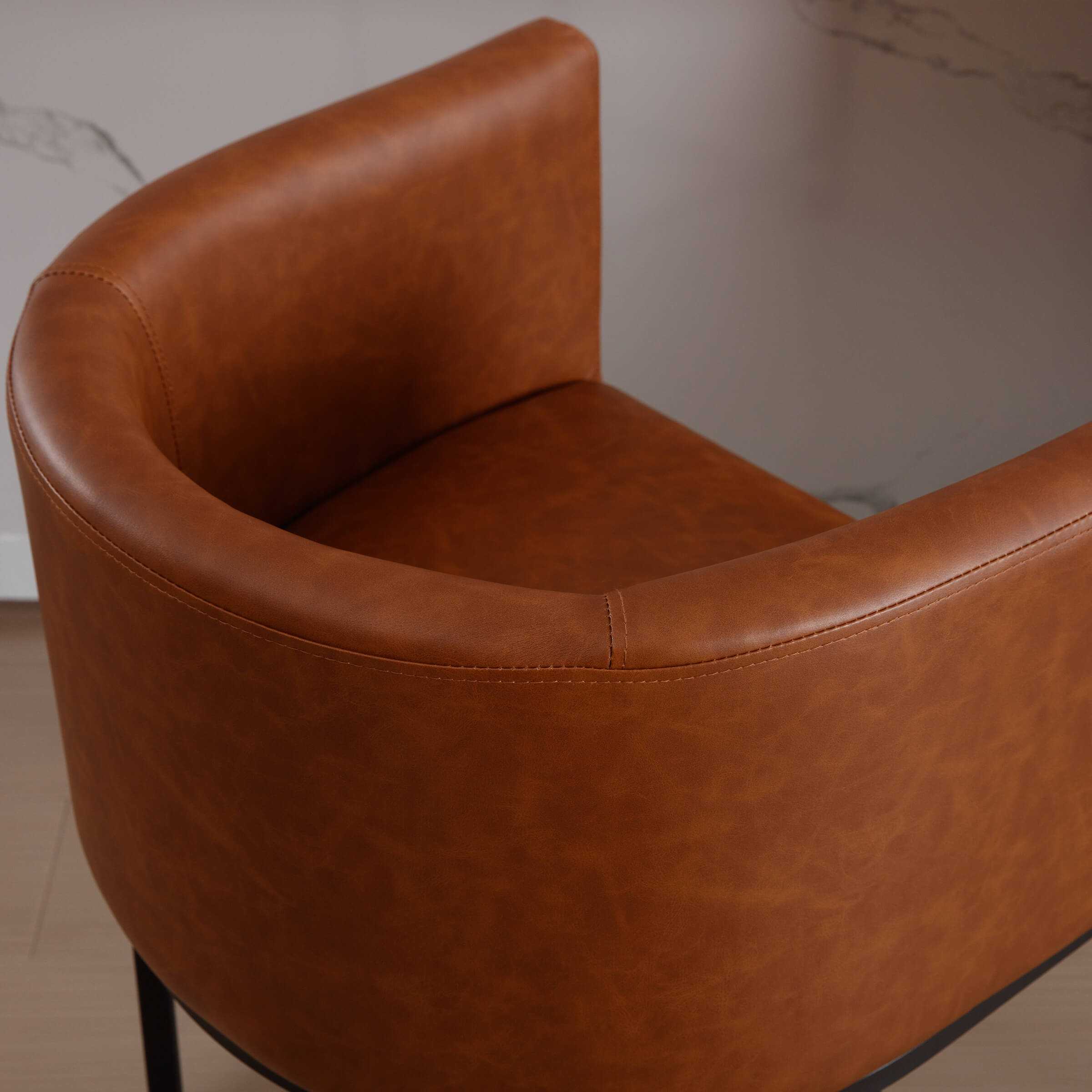 CHICAURA 24"H-32"H Metal Frame Counter Stool 1 PCS - 5690