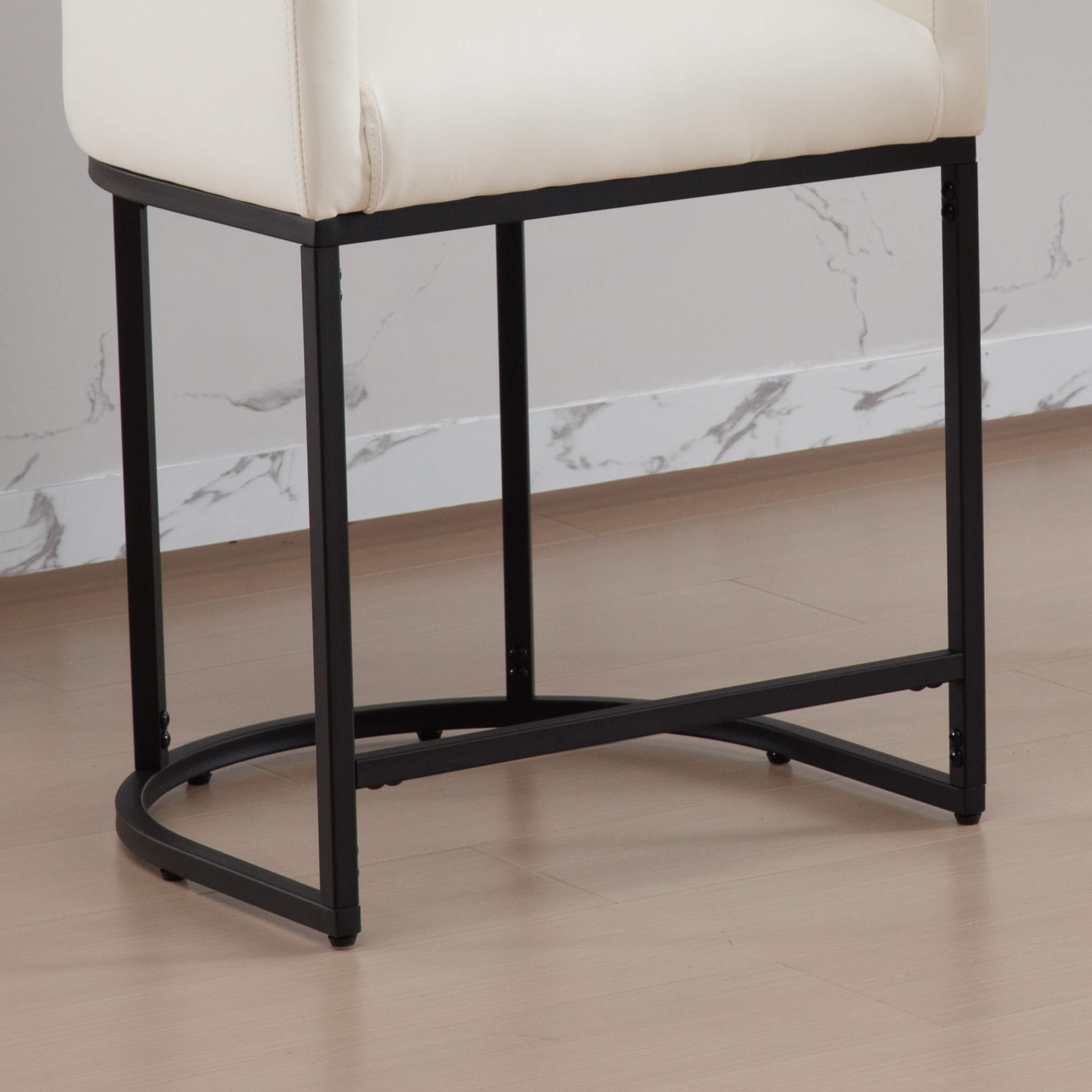 CHICAURA 24"H-32"H Metal Frame Counter Stool 1 PCS - 5690