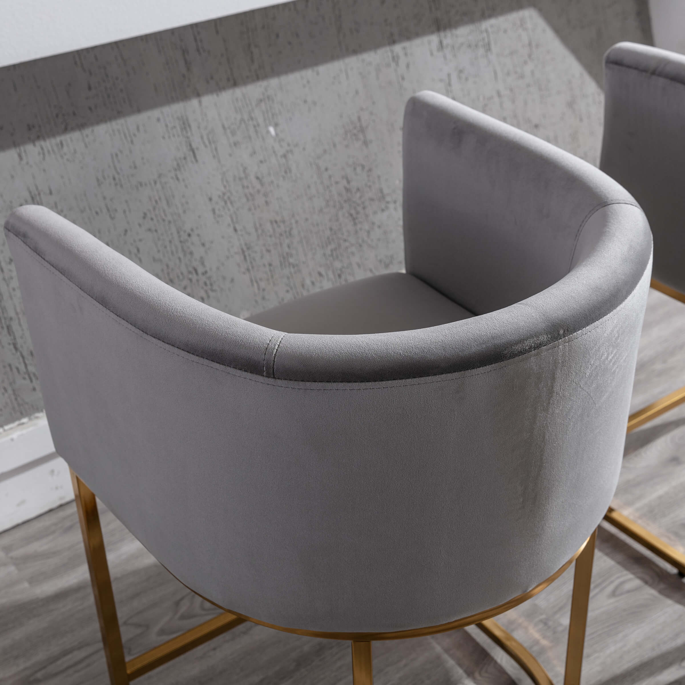 CHICAURA 24"H-32"H Metal Frame Counter Stool 1 PCS - 5690