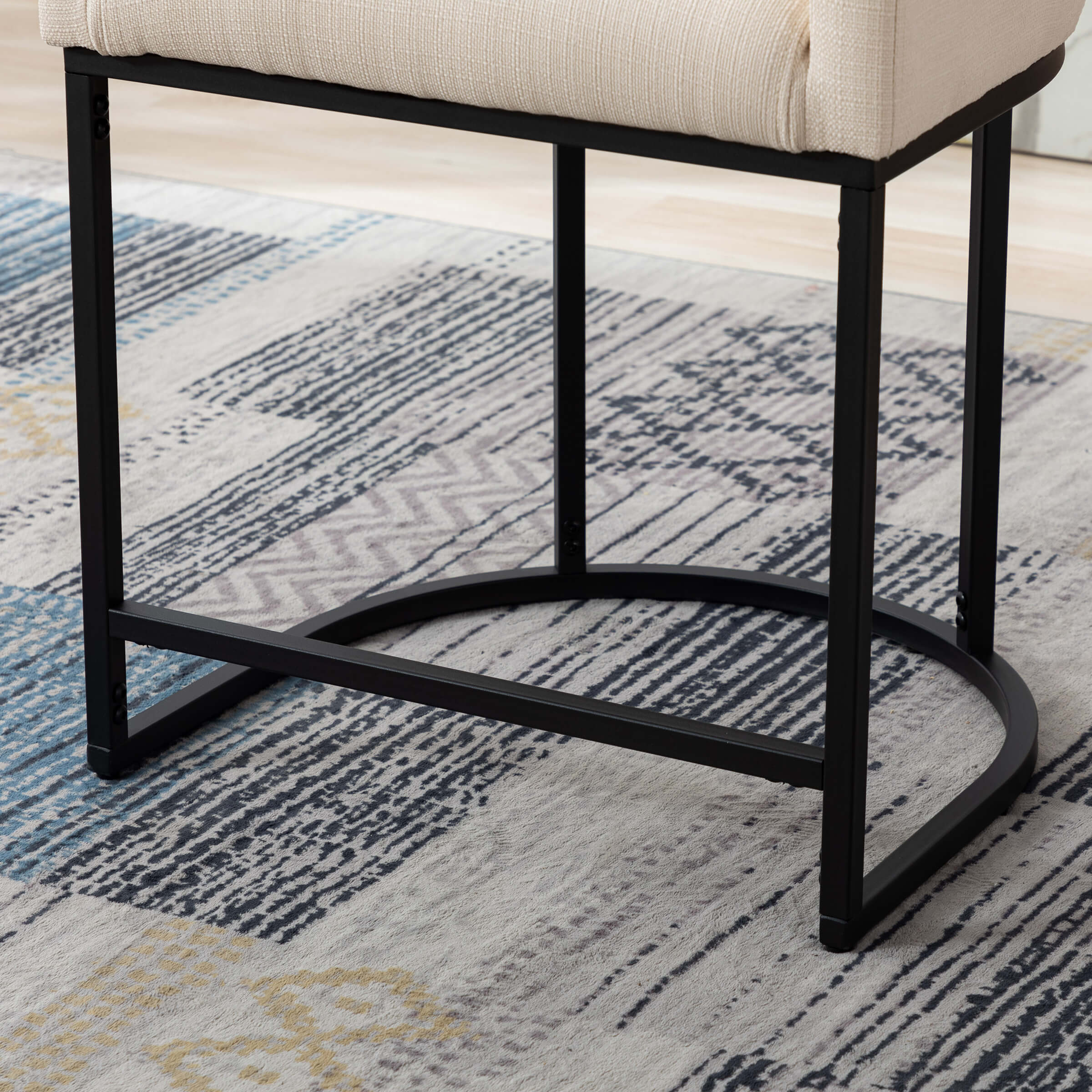 CHICAURA 24"H-32"H Metal Frame Counter Stool 1 PCS - 5690