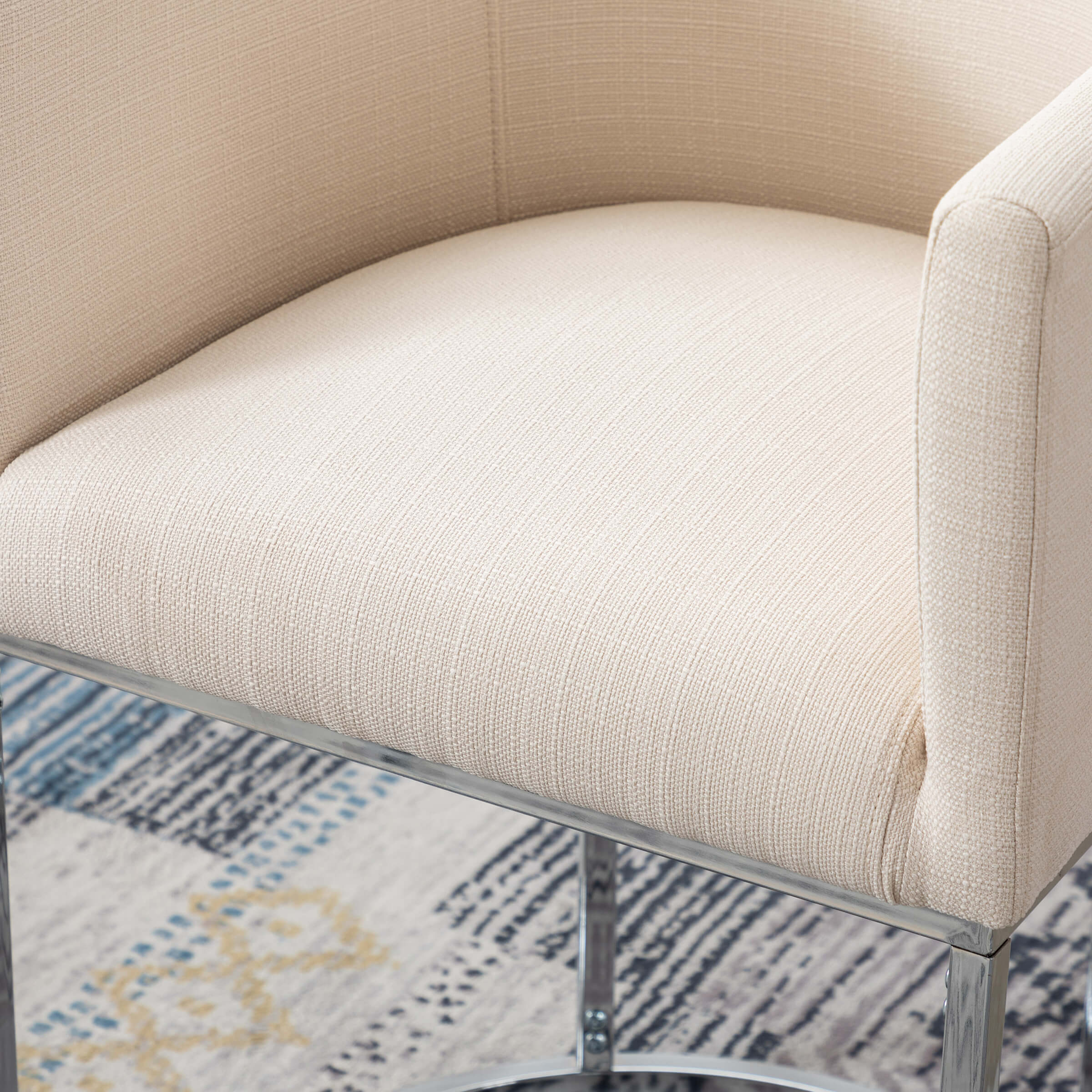 CHICAURA 24"H-32"H Metal Frame Counter Stool 1 PCS - 5690