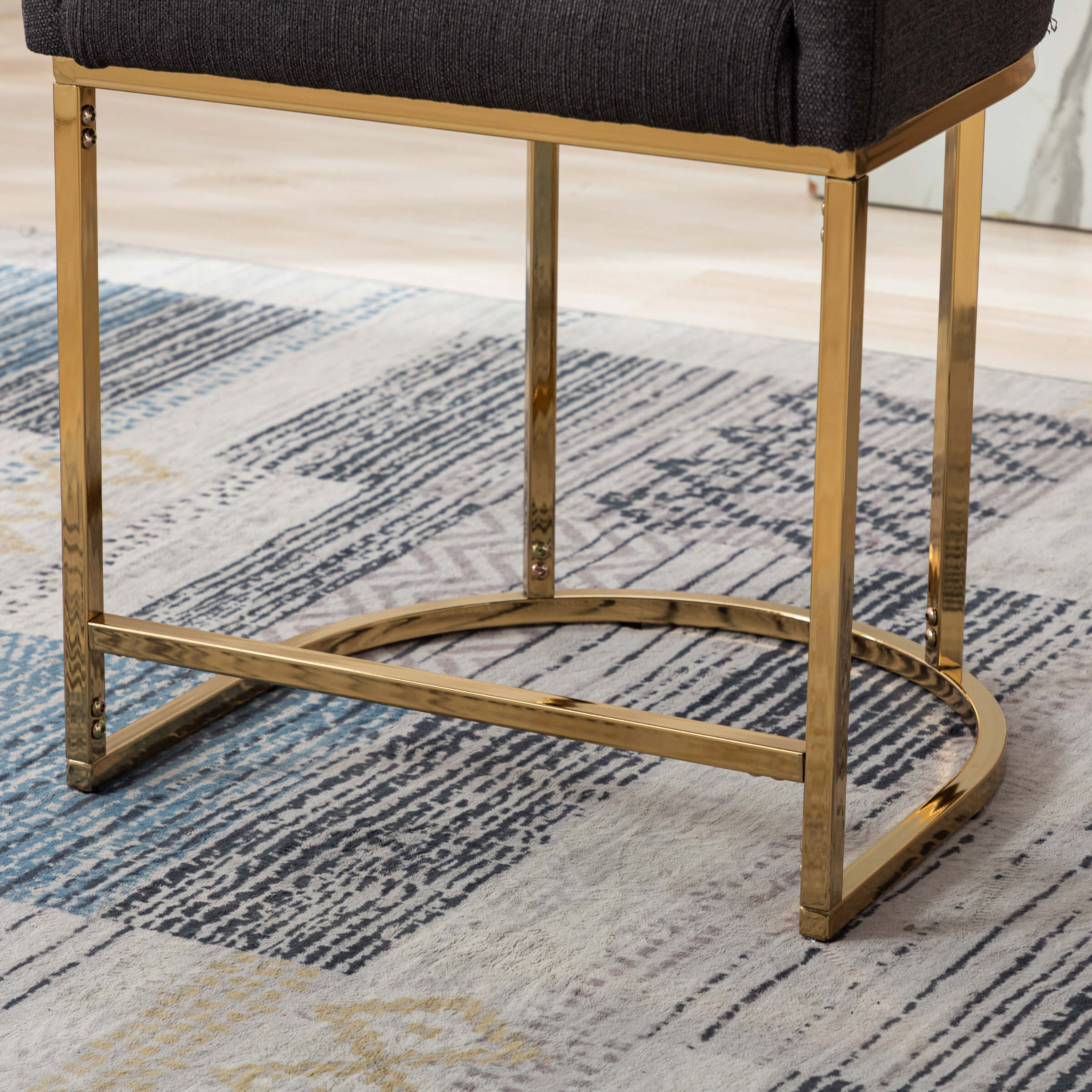 CHICAURA 24"H-32"H Metal Frame Counter Stool 1 PCS - 5690