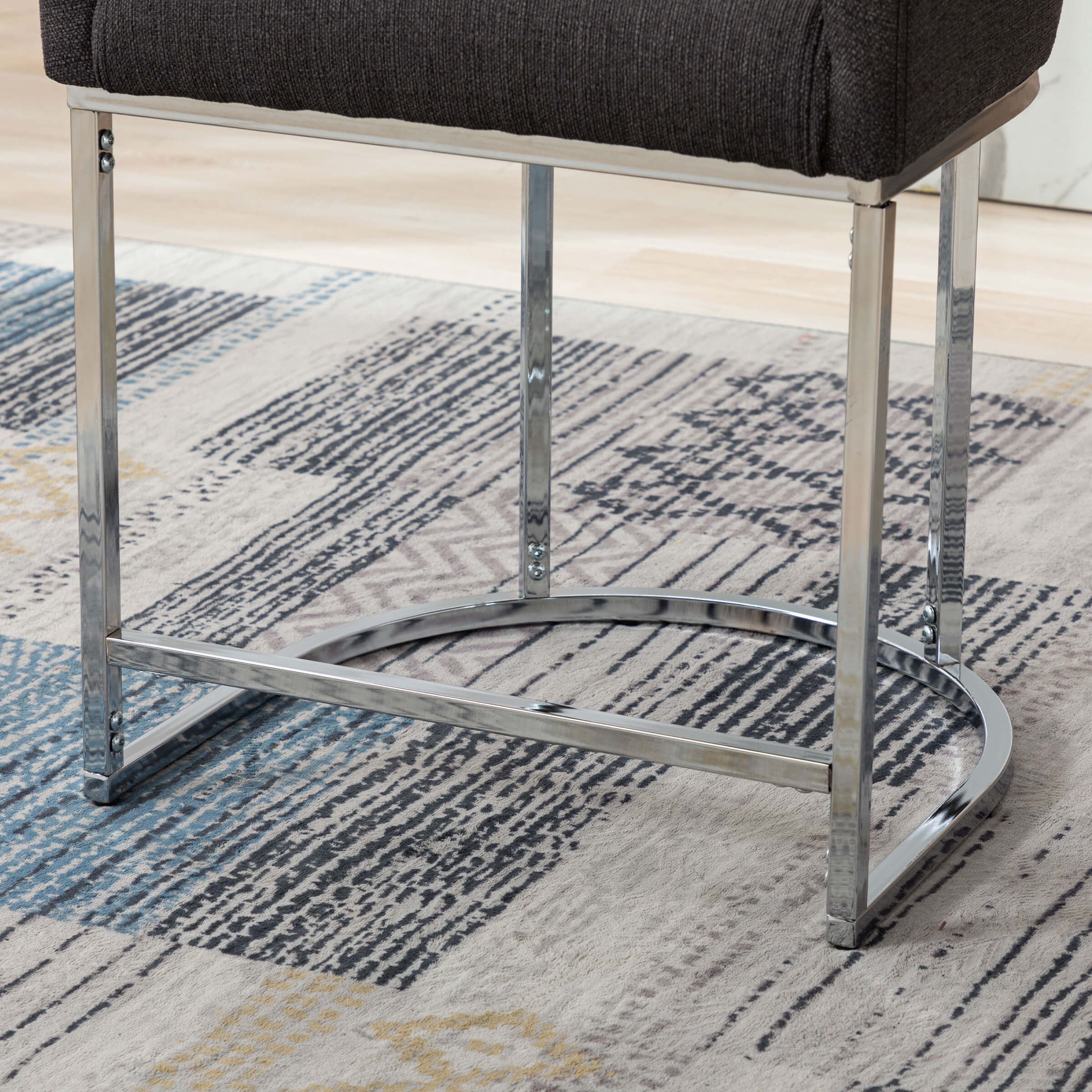 CHICAURA 24"H-32"H Metal Frame Counter Stool 1 PCS - 5690