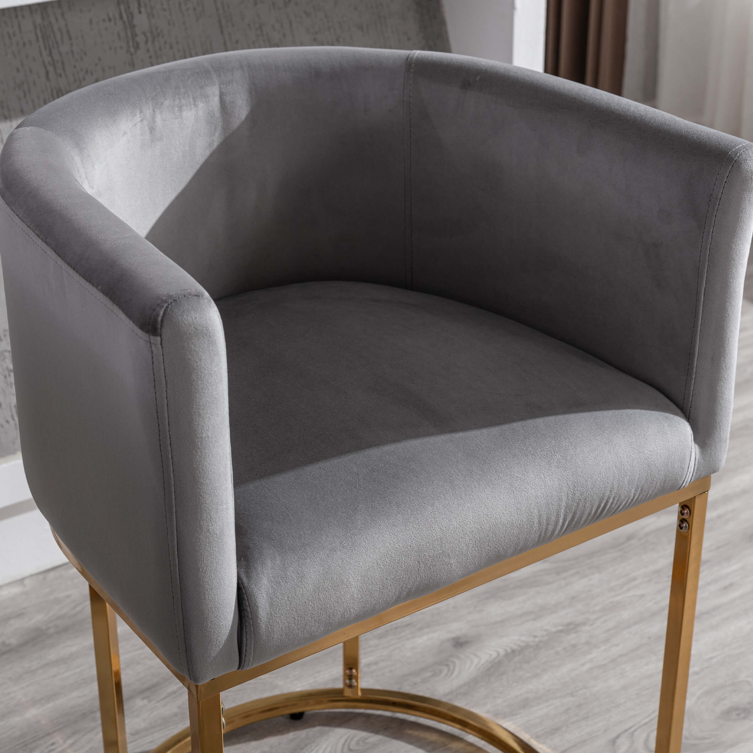 CHICAURA 24"H-32"H Metal Frame Counter Stool 1 PCS - 5690