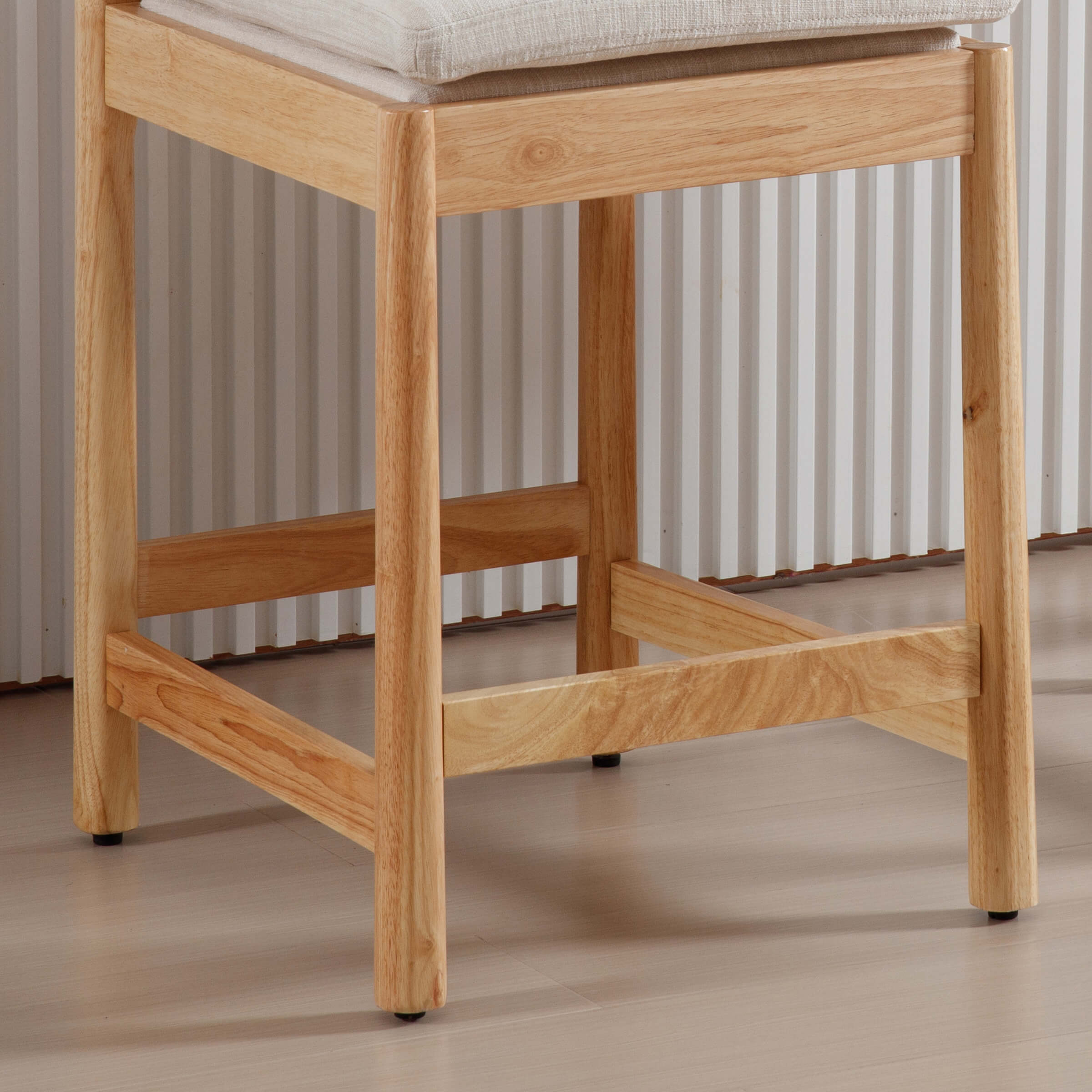 ROCITY 26"H Farmhouse Wood Counter Stools Set of 2 - 5761CS