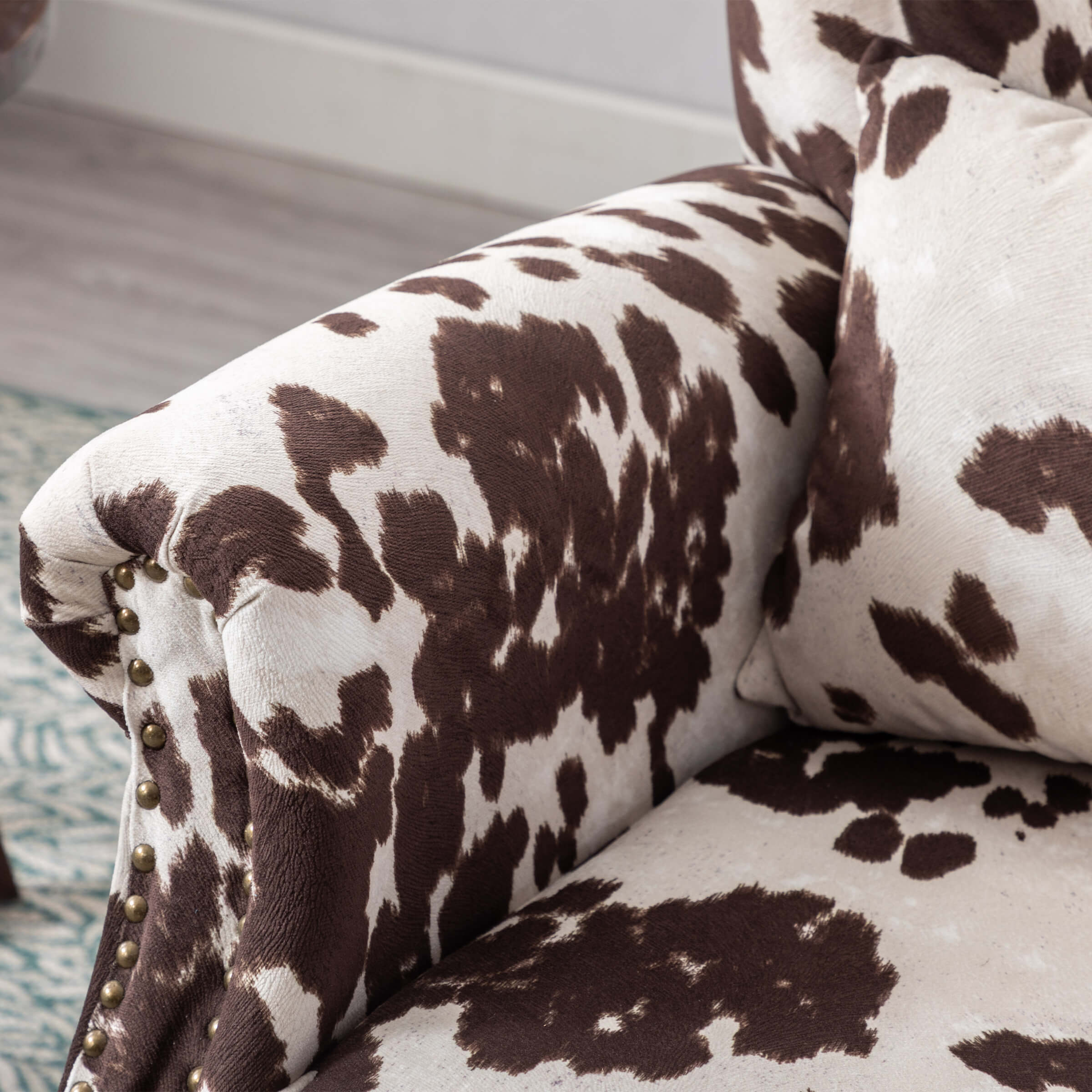 Kmax Wingback Tufted Accent Chair with Ottoman - XXX1AC