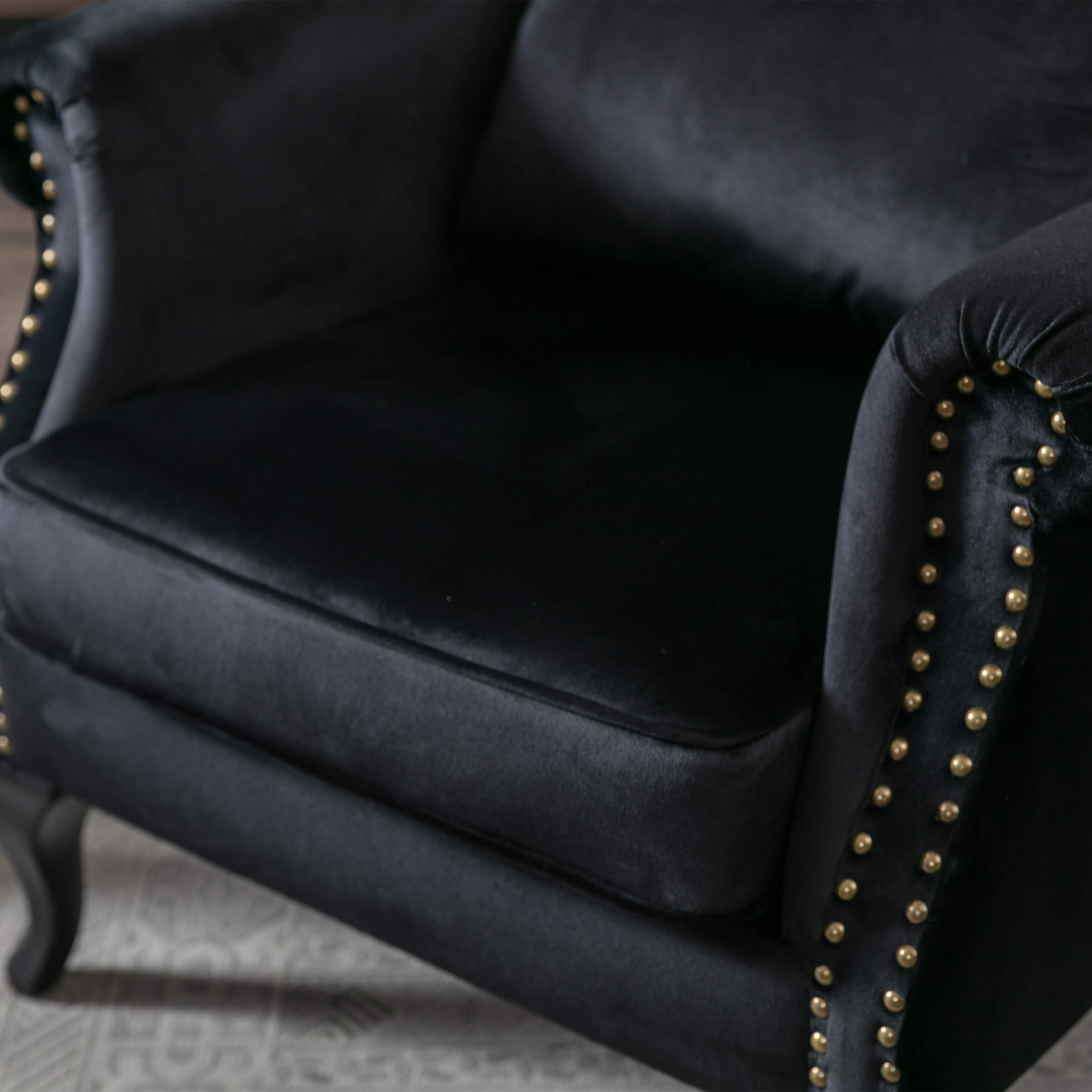 Kmax Wingback Tufted Accent Chair with Ottoman - XXX1AC