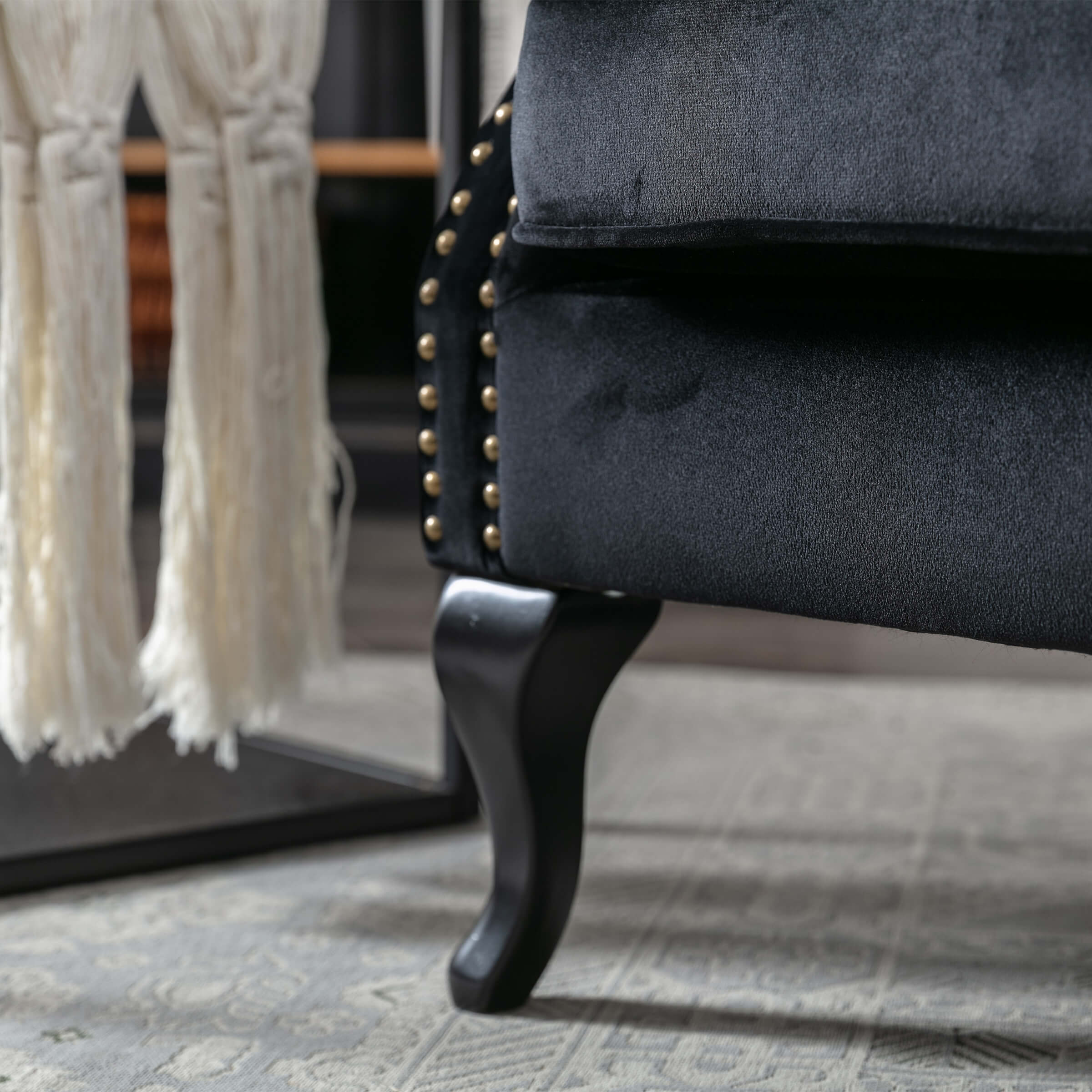 Kmax Wingback Tufted Accent Chair with Ottoman - XXX1AC