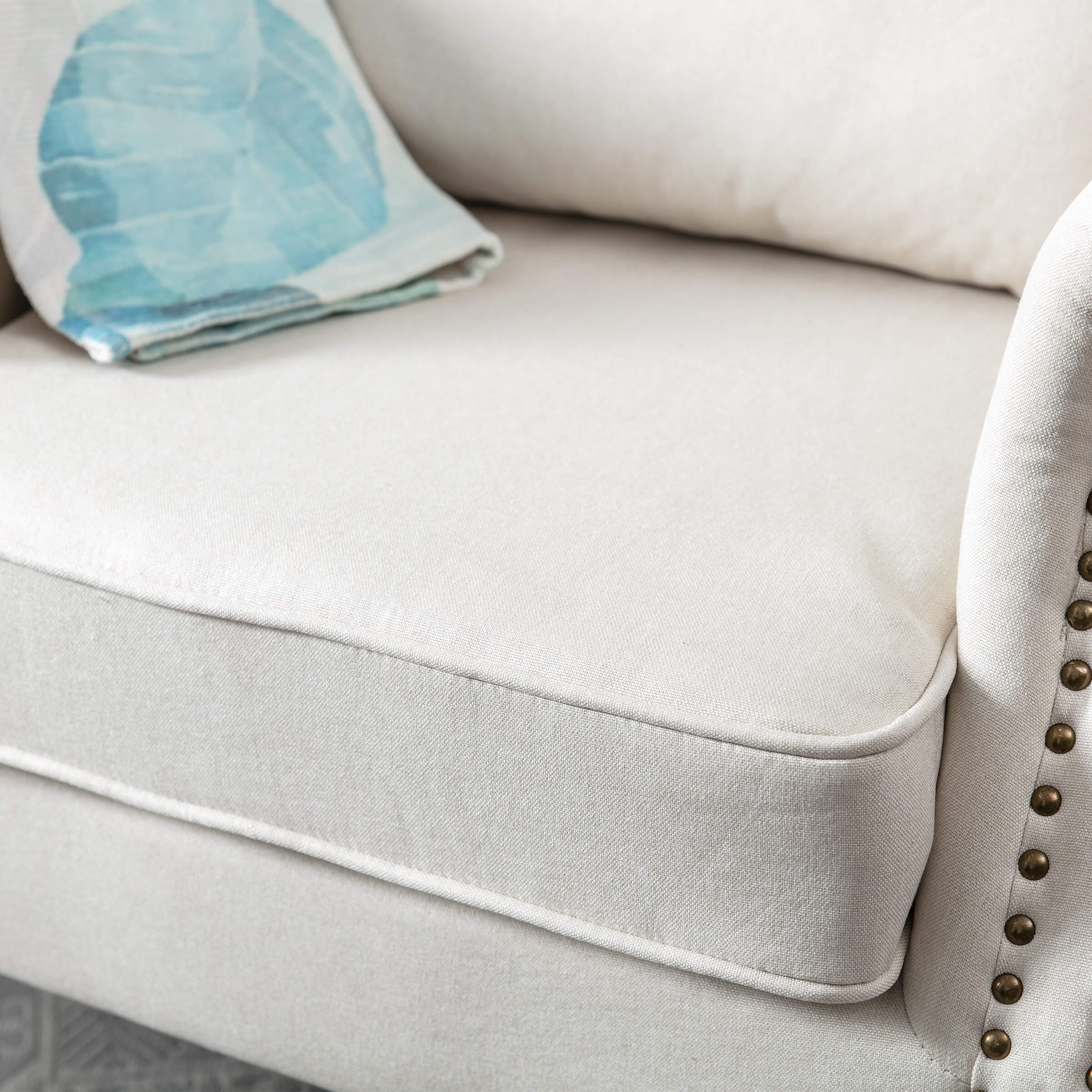 Kmax Wingback Tufted Accent Chair with Ottoman - XXX1AC