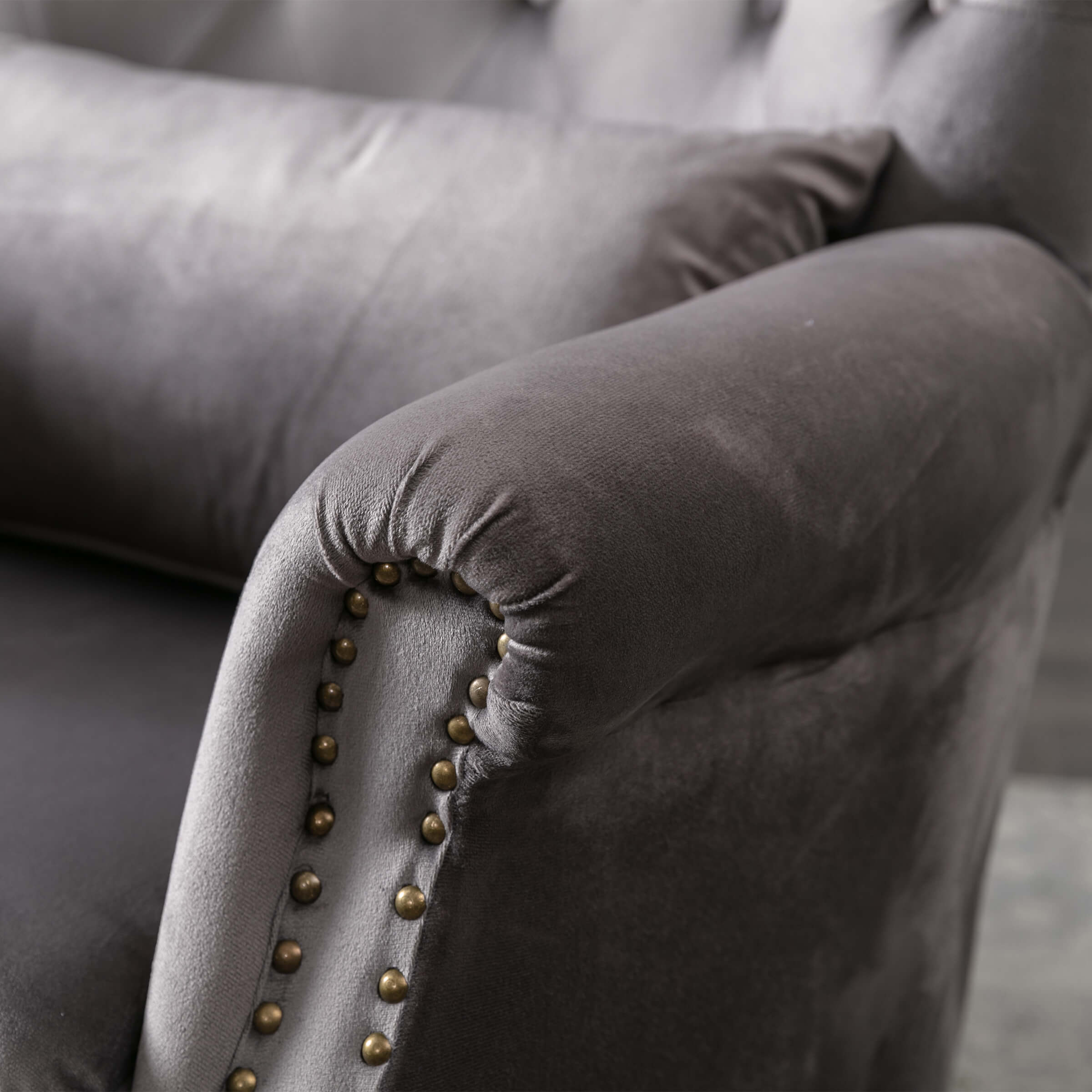 Kmax Wingback Tufted Accent Chair with Ottoman - XXX1AC